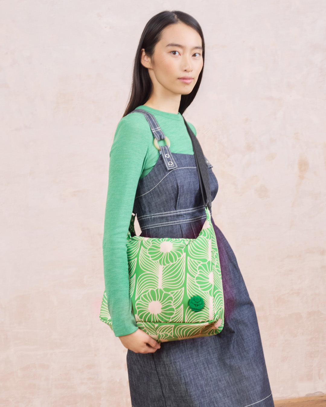 Area Hobo Crossbody - Moonflower Spring Green