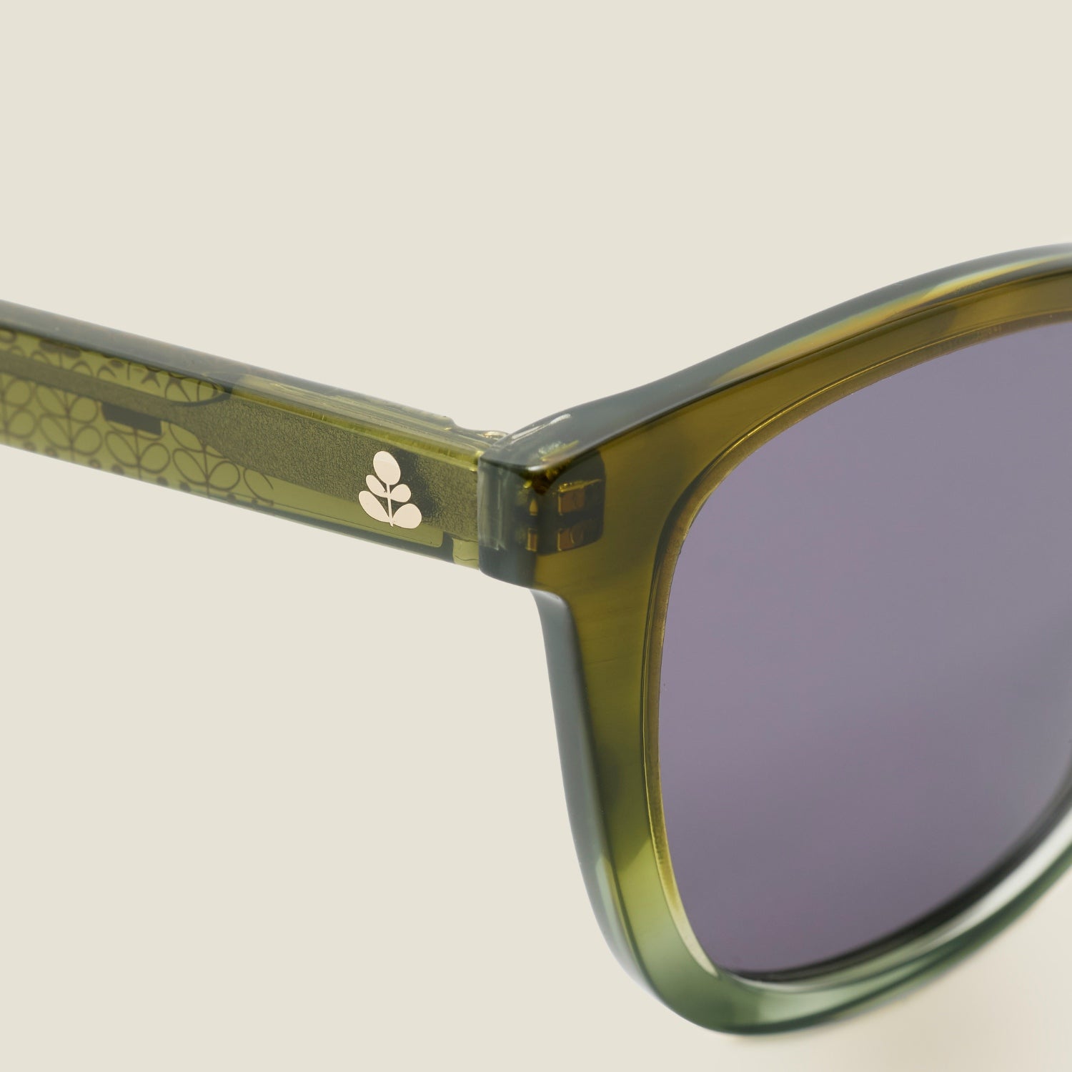 Magnolia Sunglasses - Olive & Linear Stem