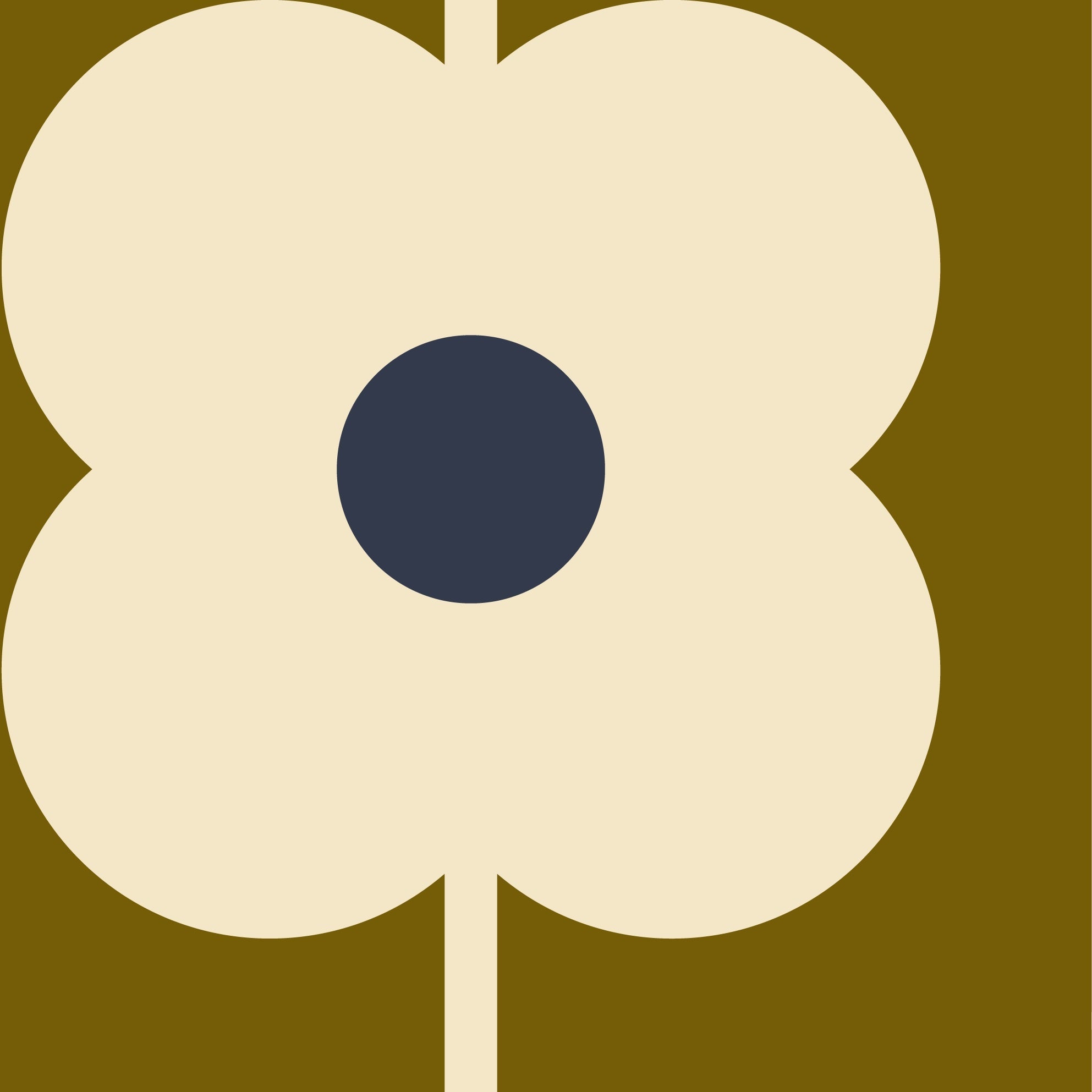 Abacus Flower Fawn Wallpaper Sample