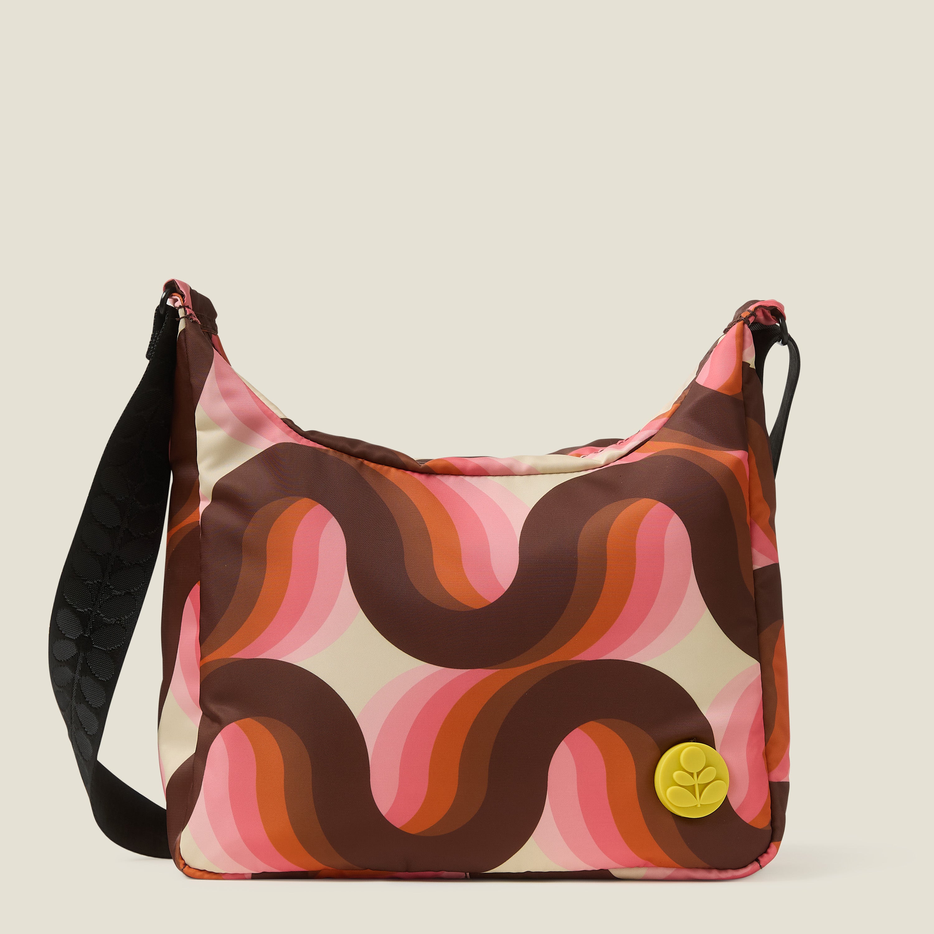 Area Hobo Crossbody - Rolling Waves Rose