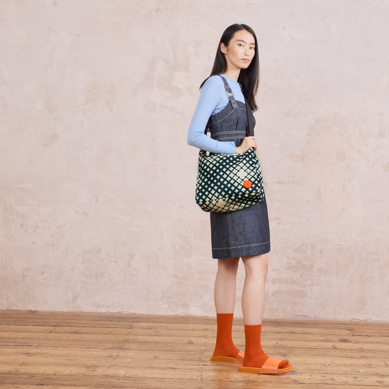 Area Hobo Crossbody - Flower Galaxy Midnight