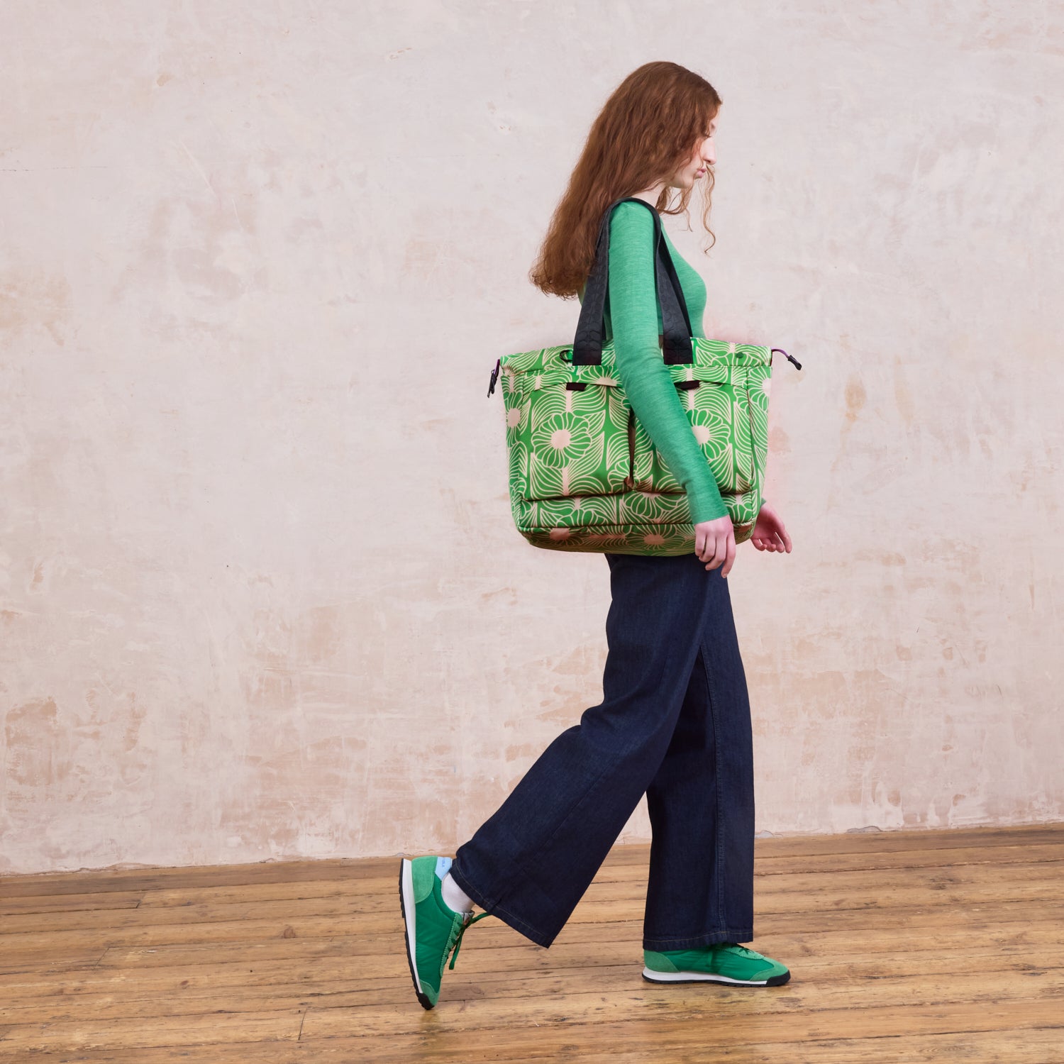 Axis Tote - Moonflower Spring Green