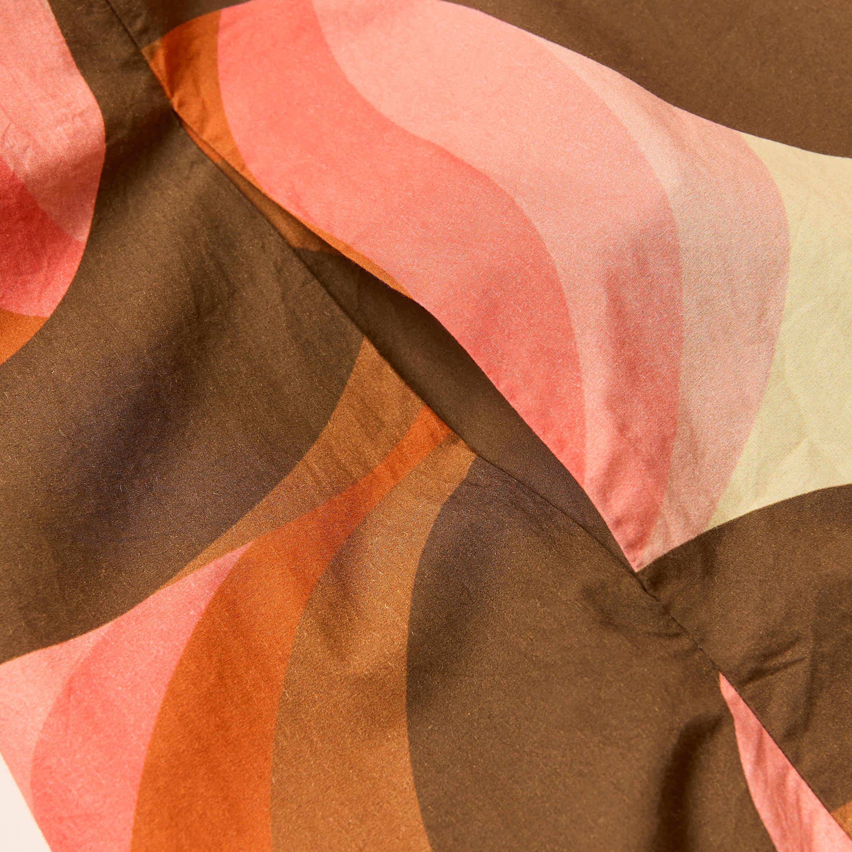 Bella Puff Sleeve Dress Giant Rolling Wave