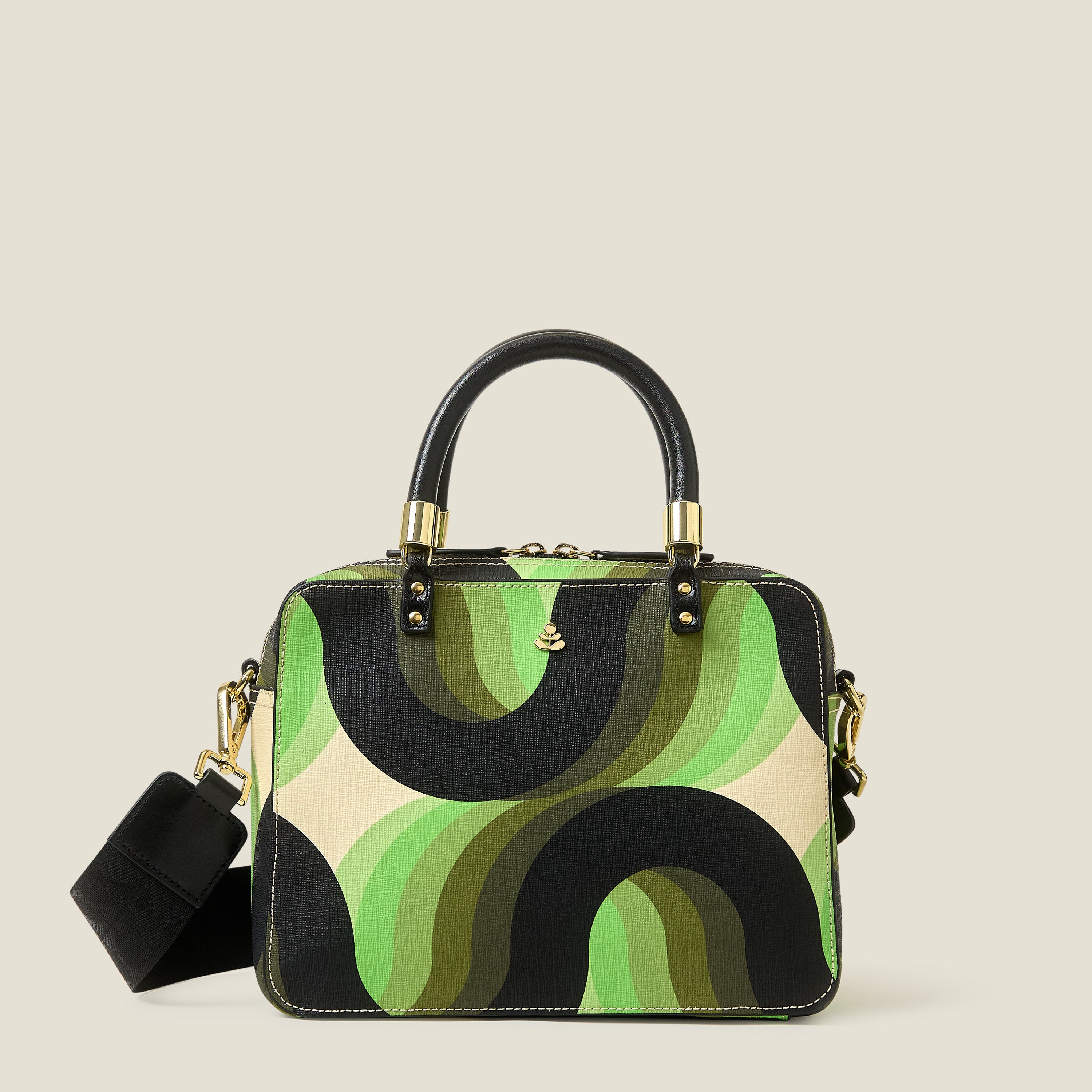 Medium Block Handbag - Rolling Waves Electra