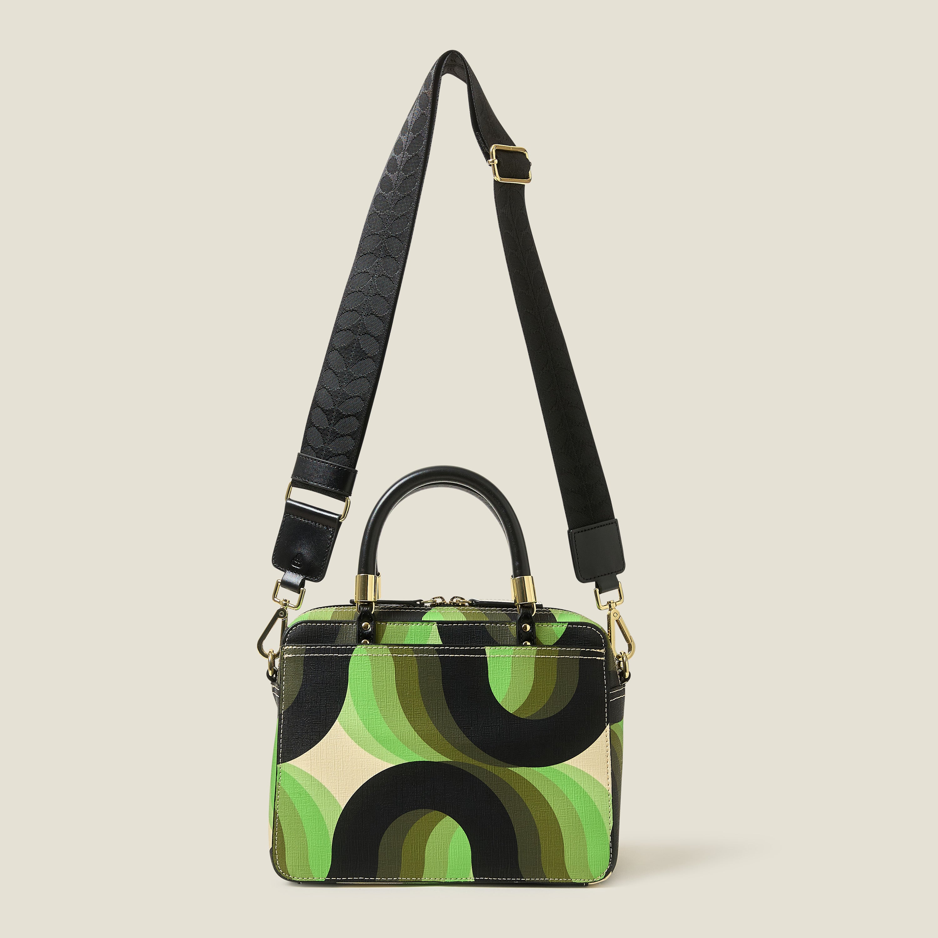 Medium Block Handbag - Rolling Waves Electra