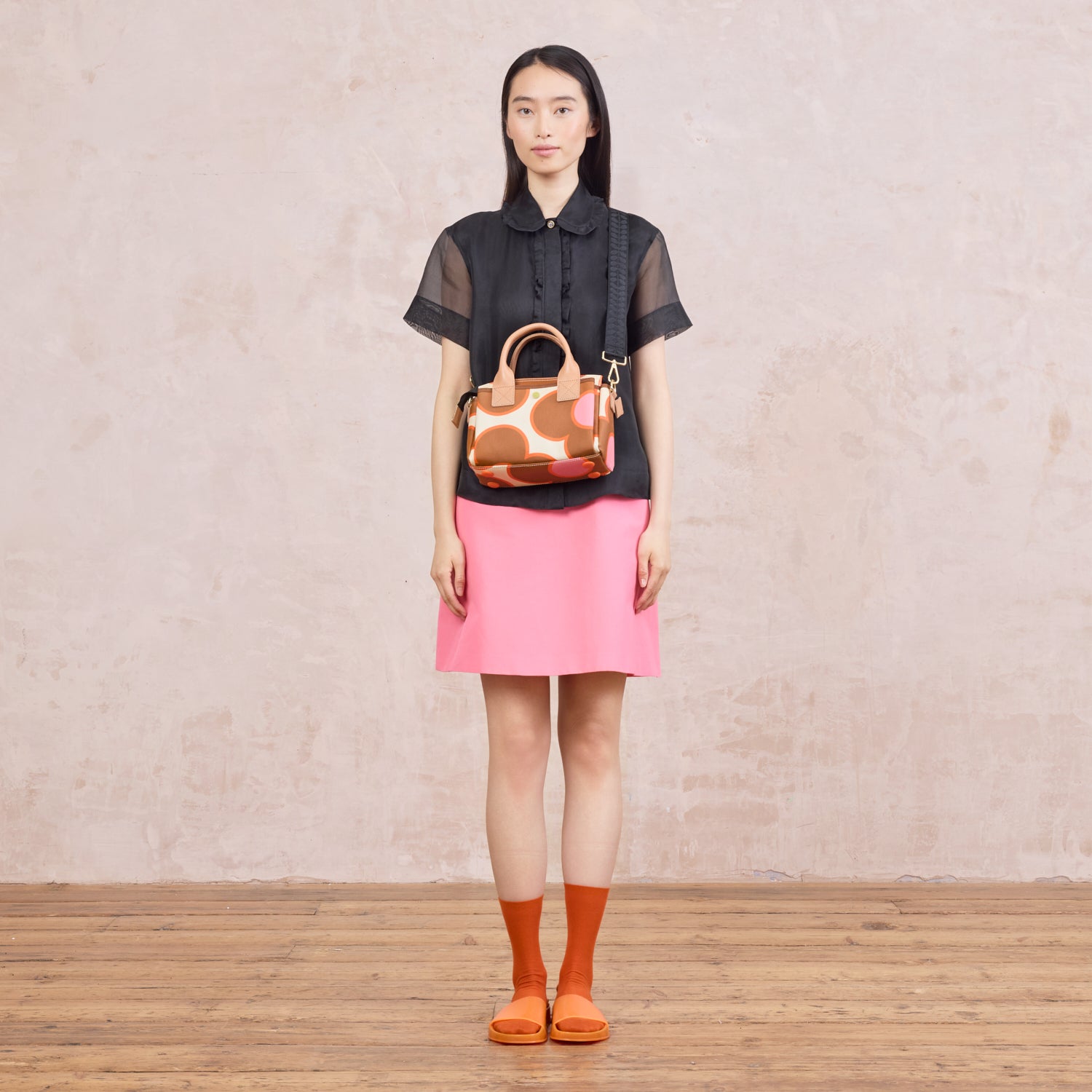 Calder Mini Handbag - Flower Spot Persimmon