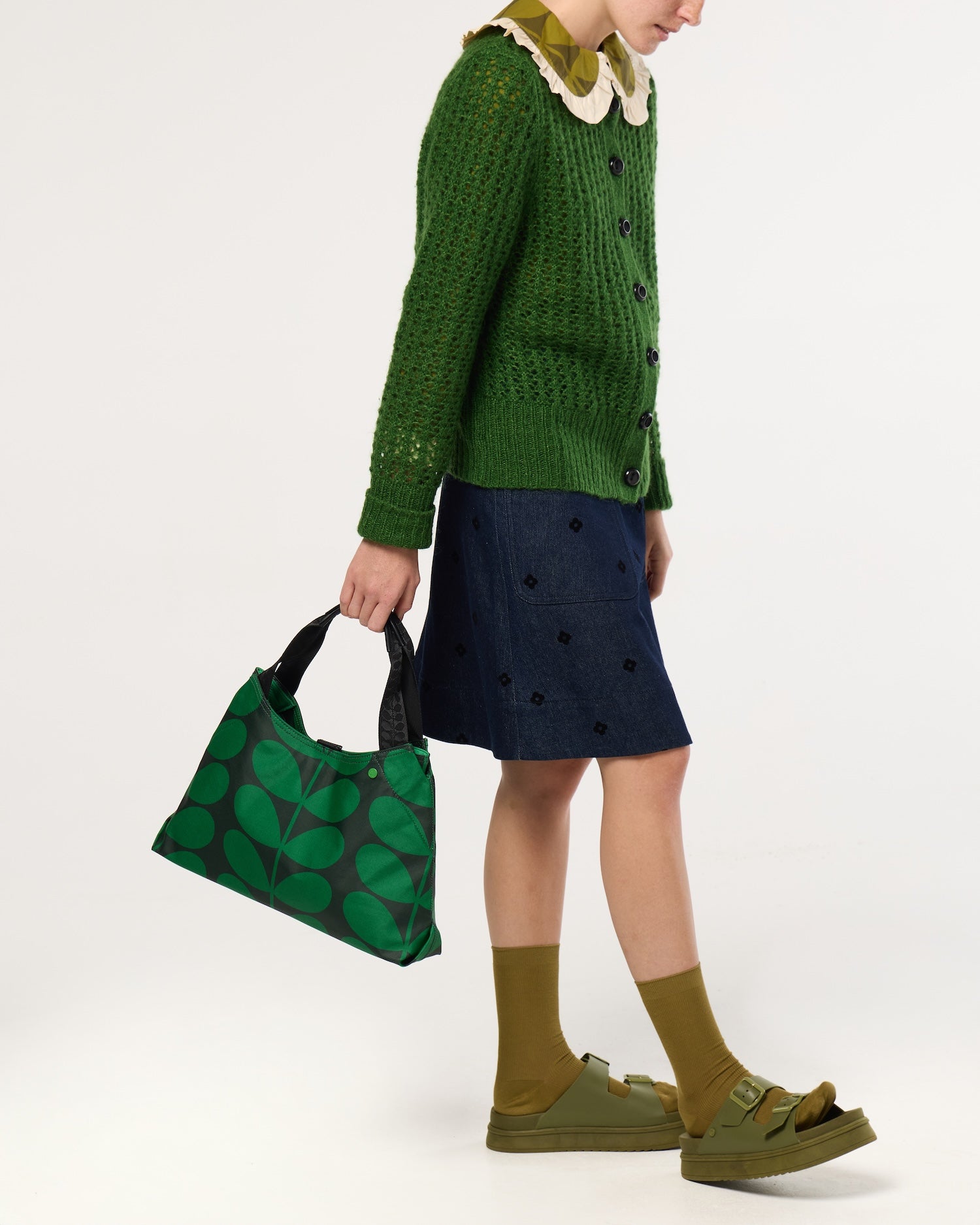 Classic Shoulder Bag - Solid Stem Forest