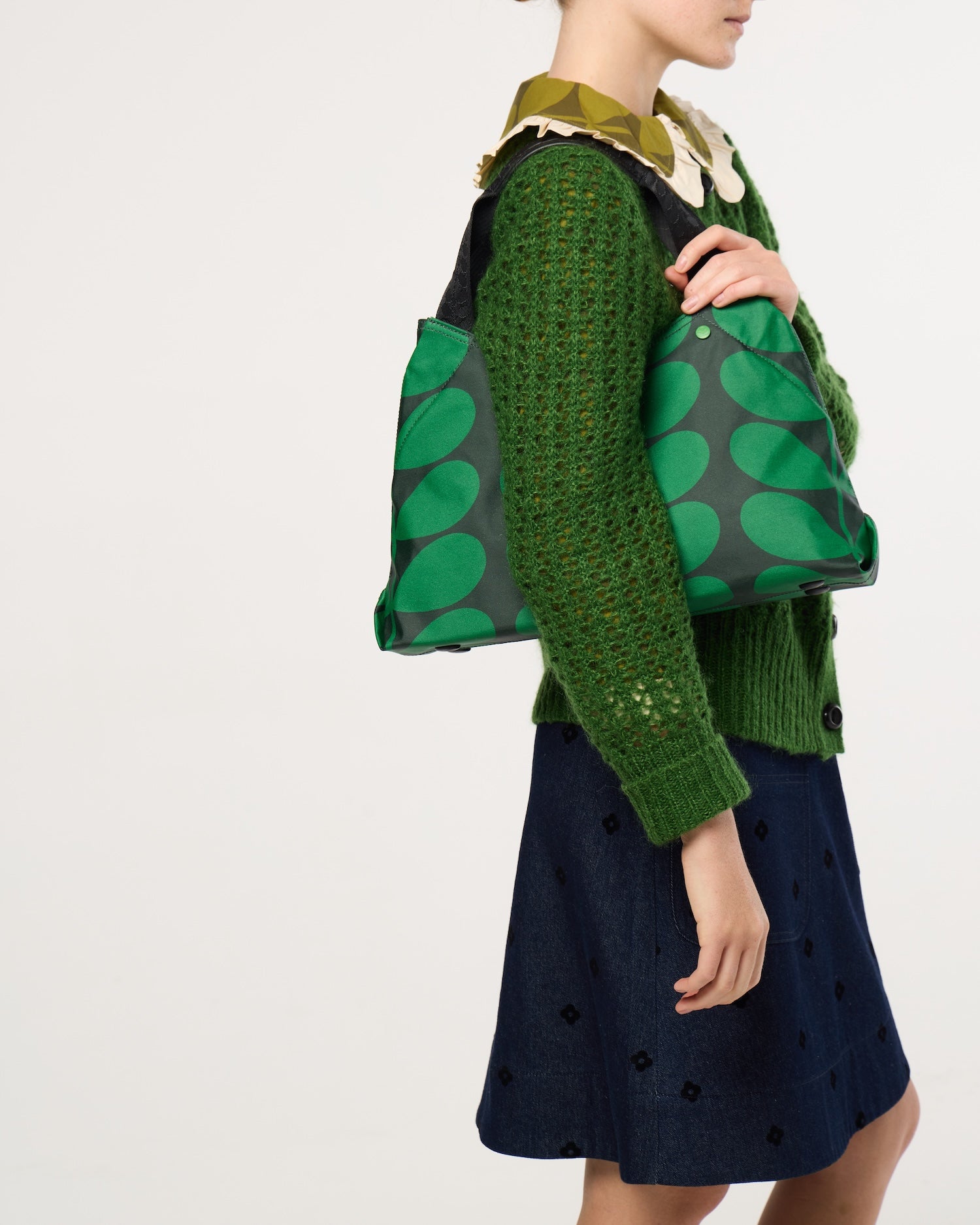 Classic Shoulder Bag - Solid Stem Forest