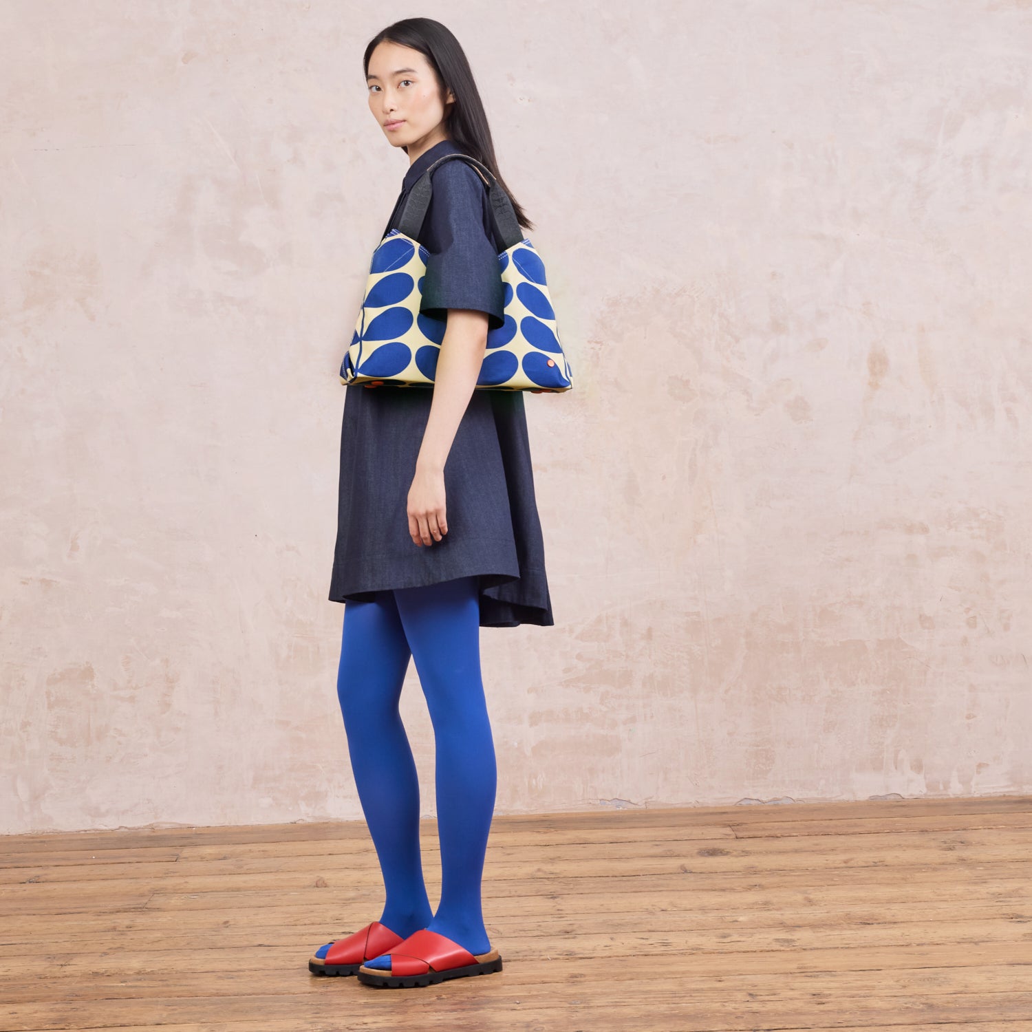 Classic Shoulder Bag - Solid Stem Indigo