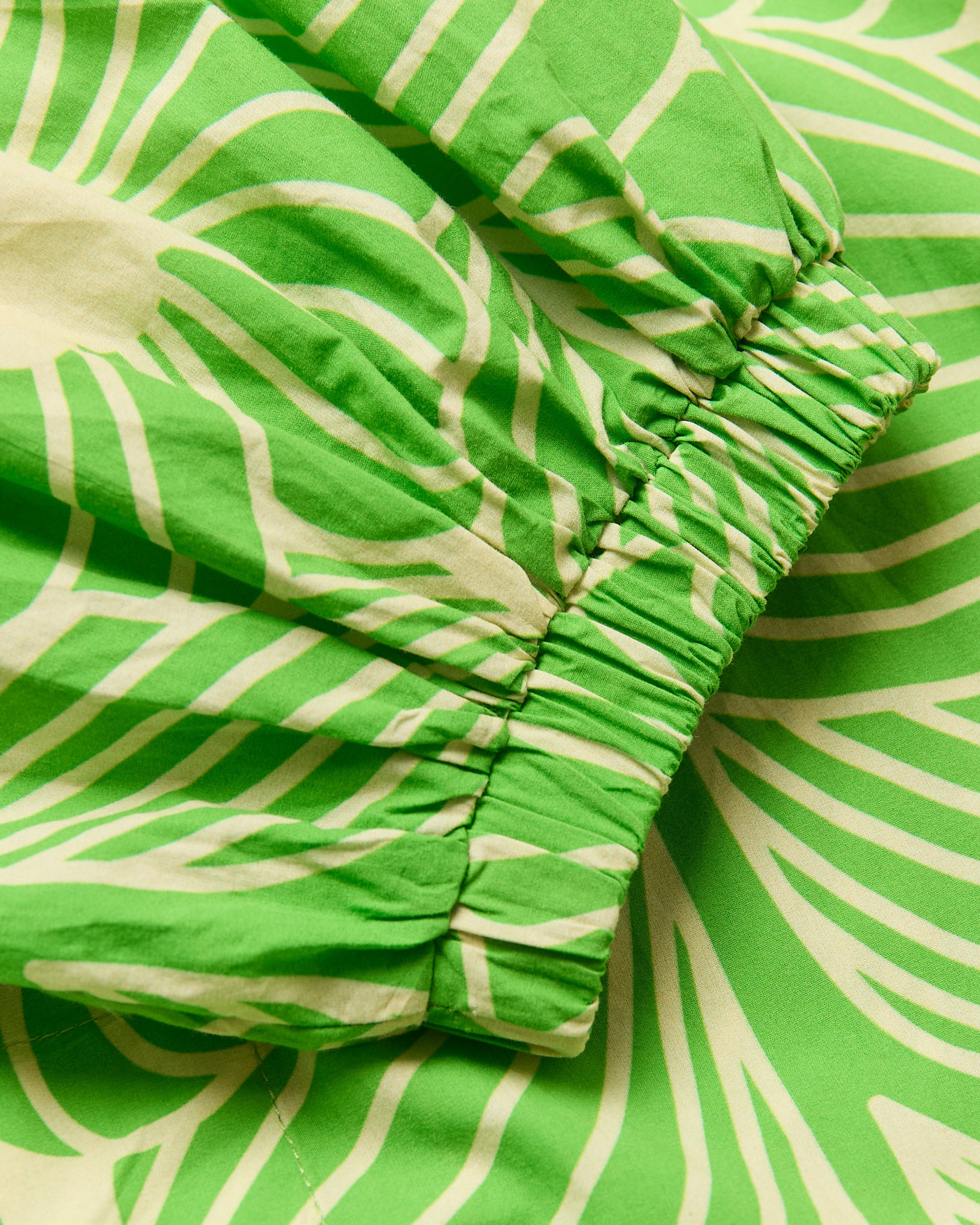 Bella Puff Sleeve Dress Moonflower Spring Green