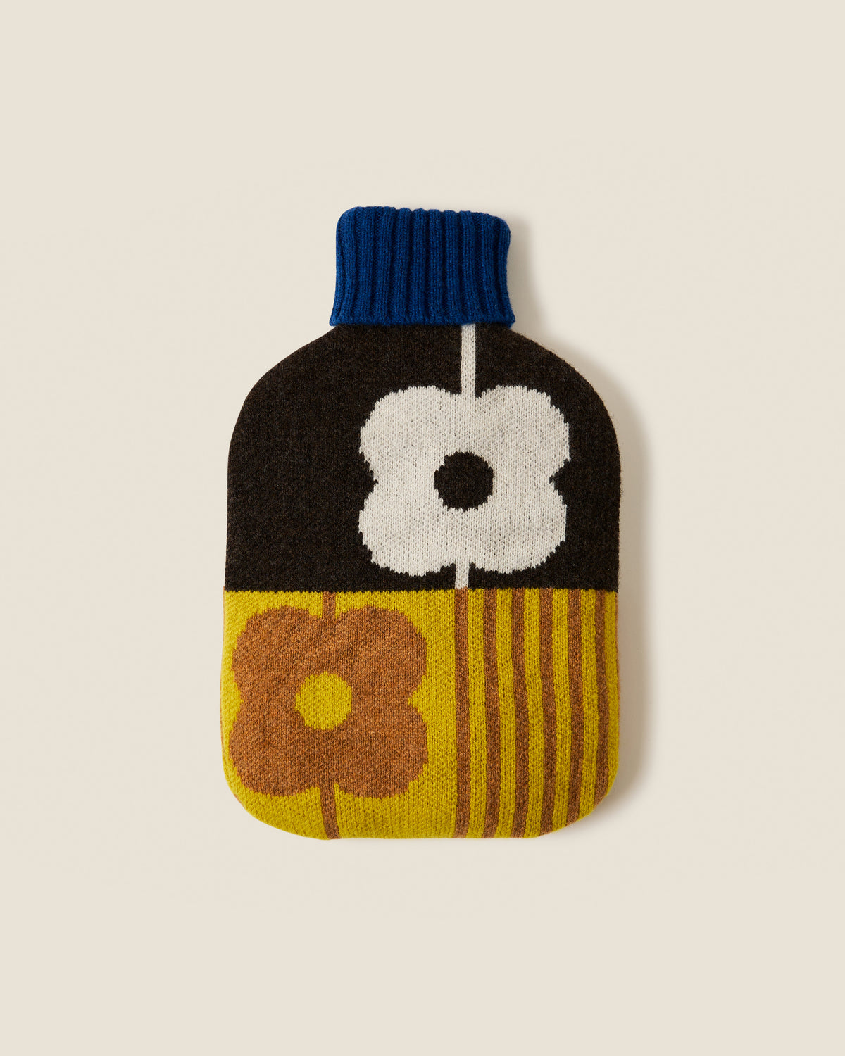 Hot Water Bottle Cover - Abacus Chocolate Sunflower