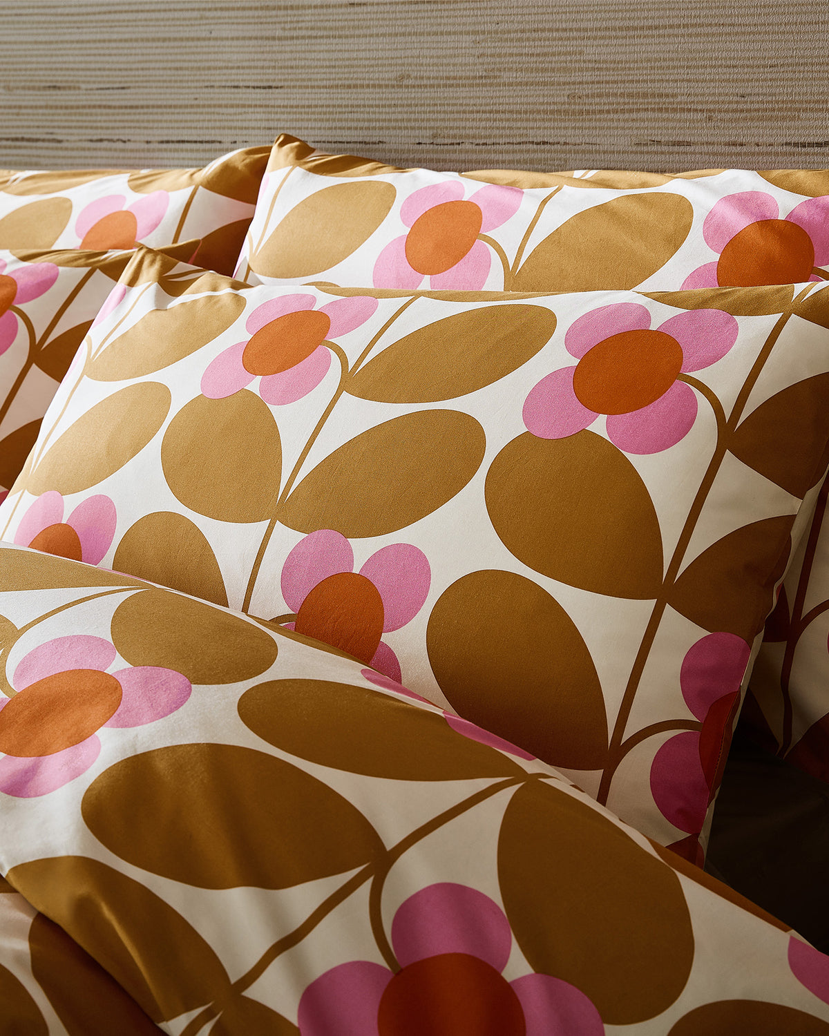 Stem Bloom Bed Linen Set - Saffron