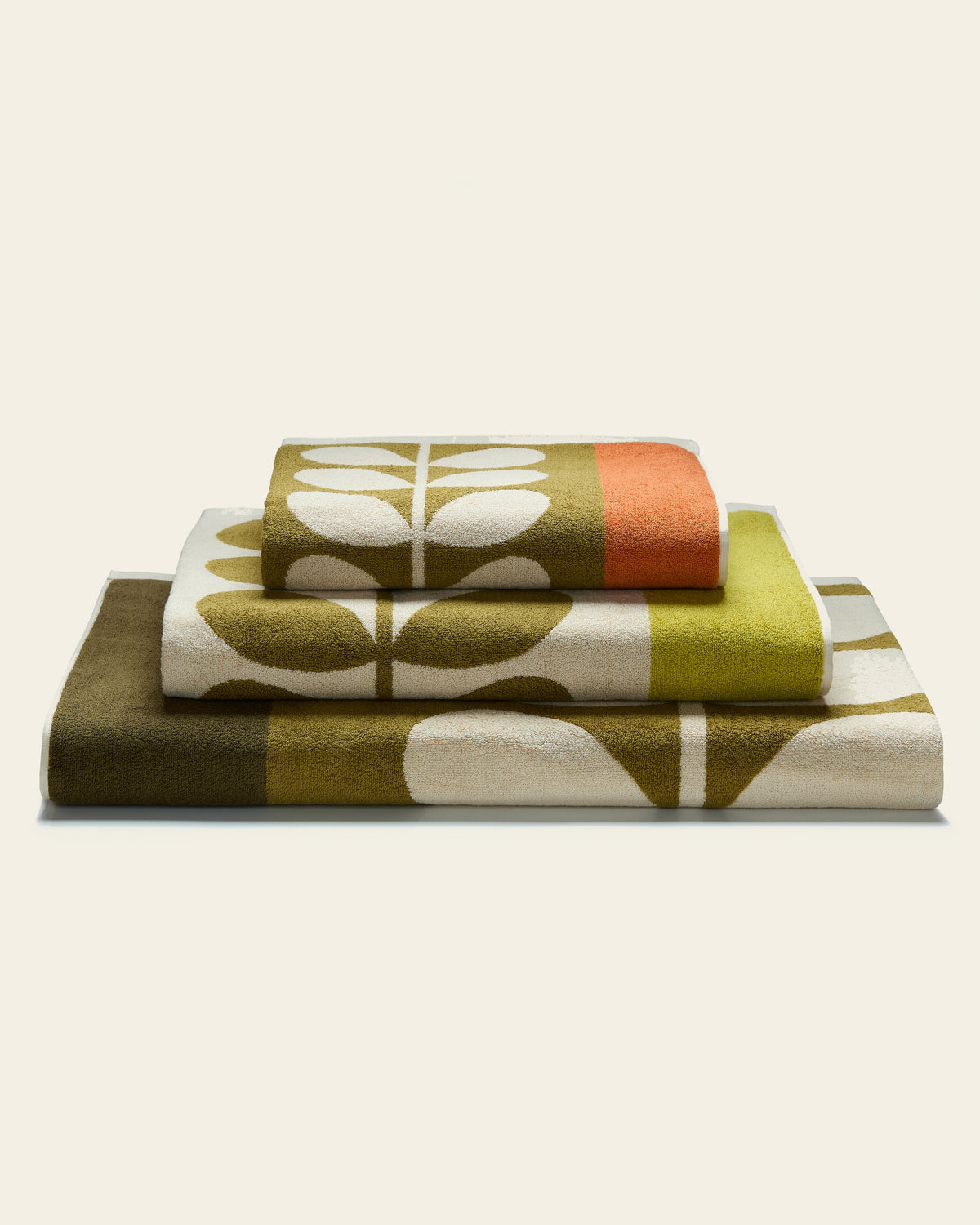Stem Check Towels - Hazel Ochre