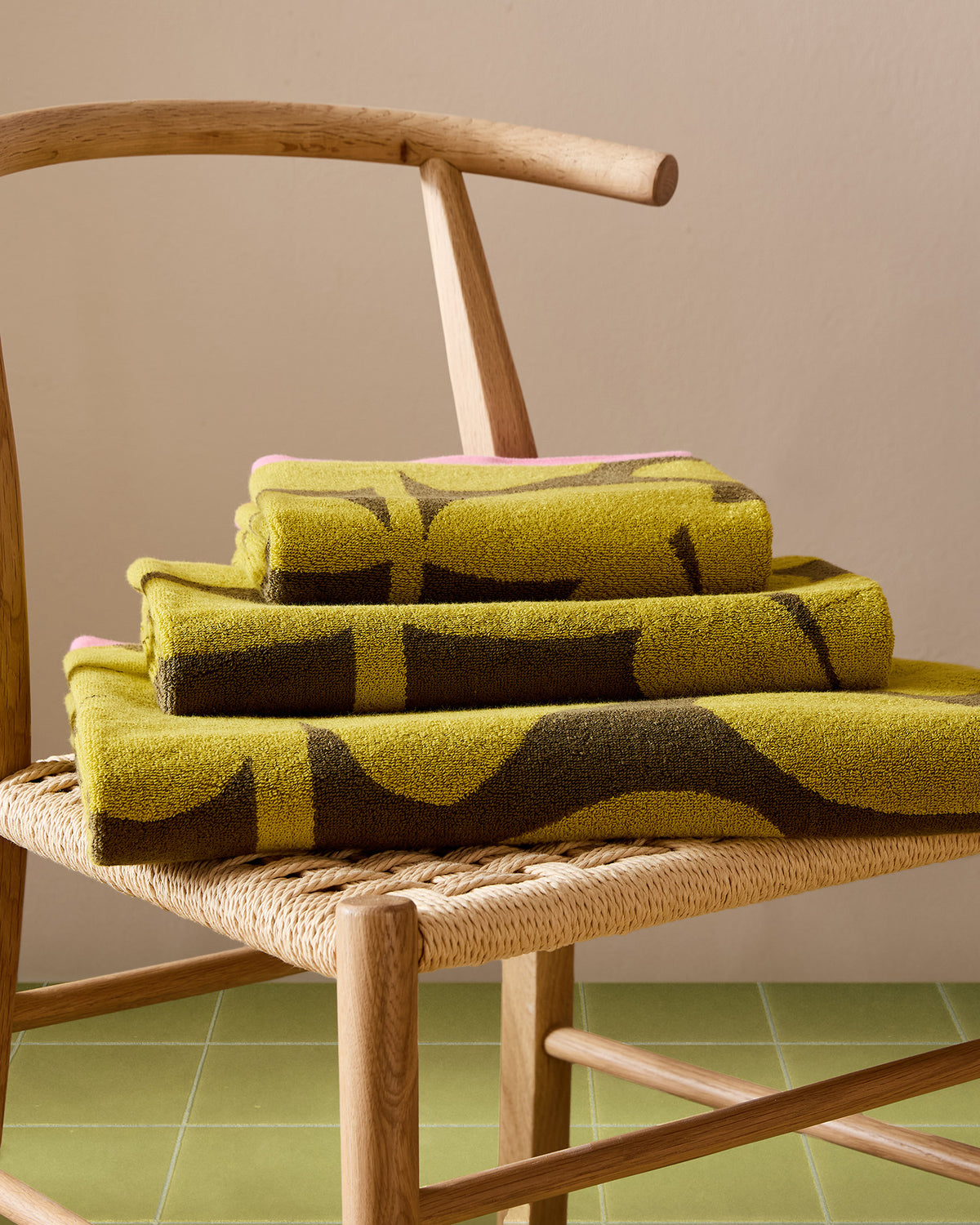 Wildflower Towels - Yellow Ochre