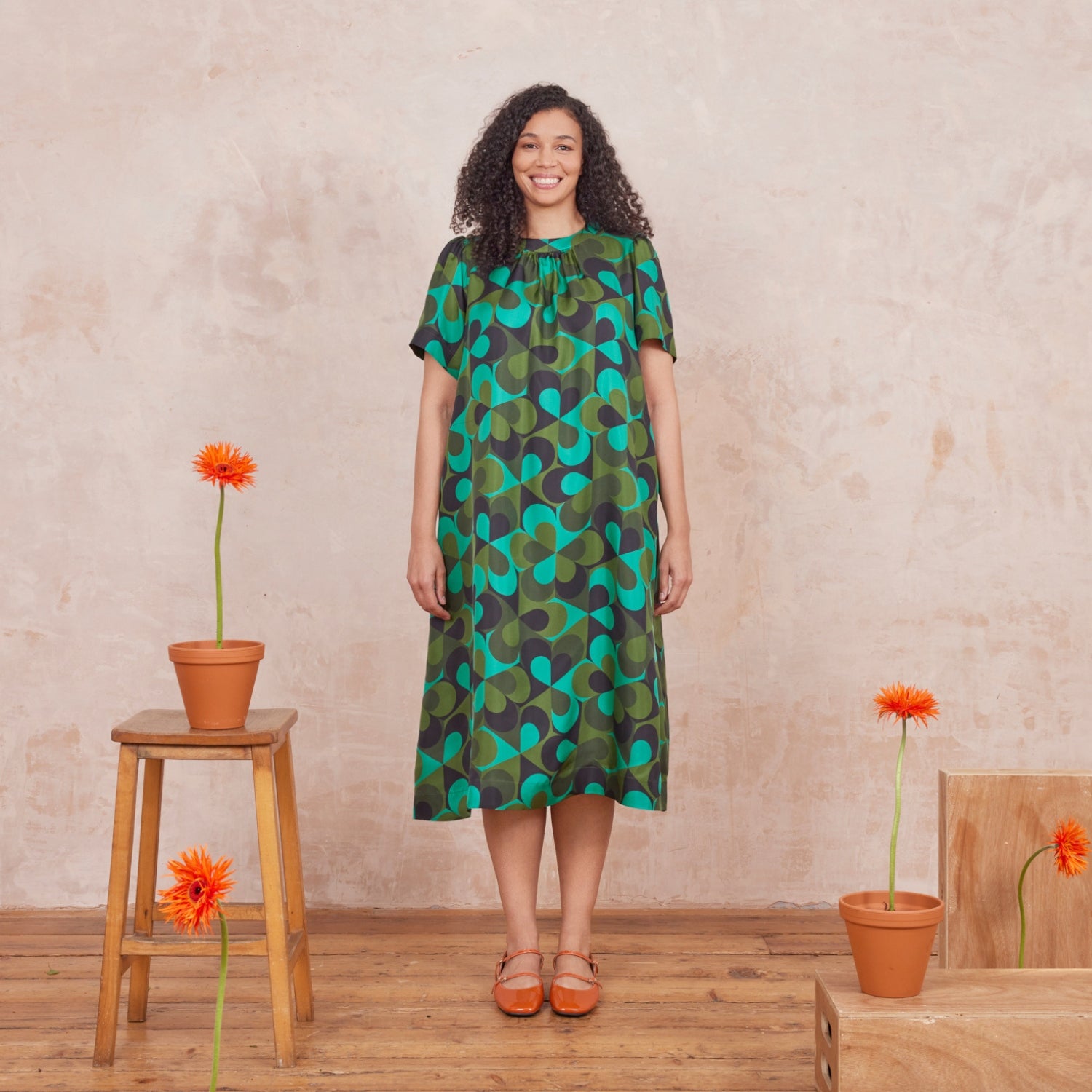 The Orla Silk Dress - Kaleidoscope