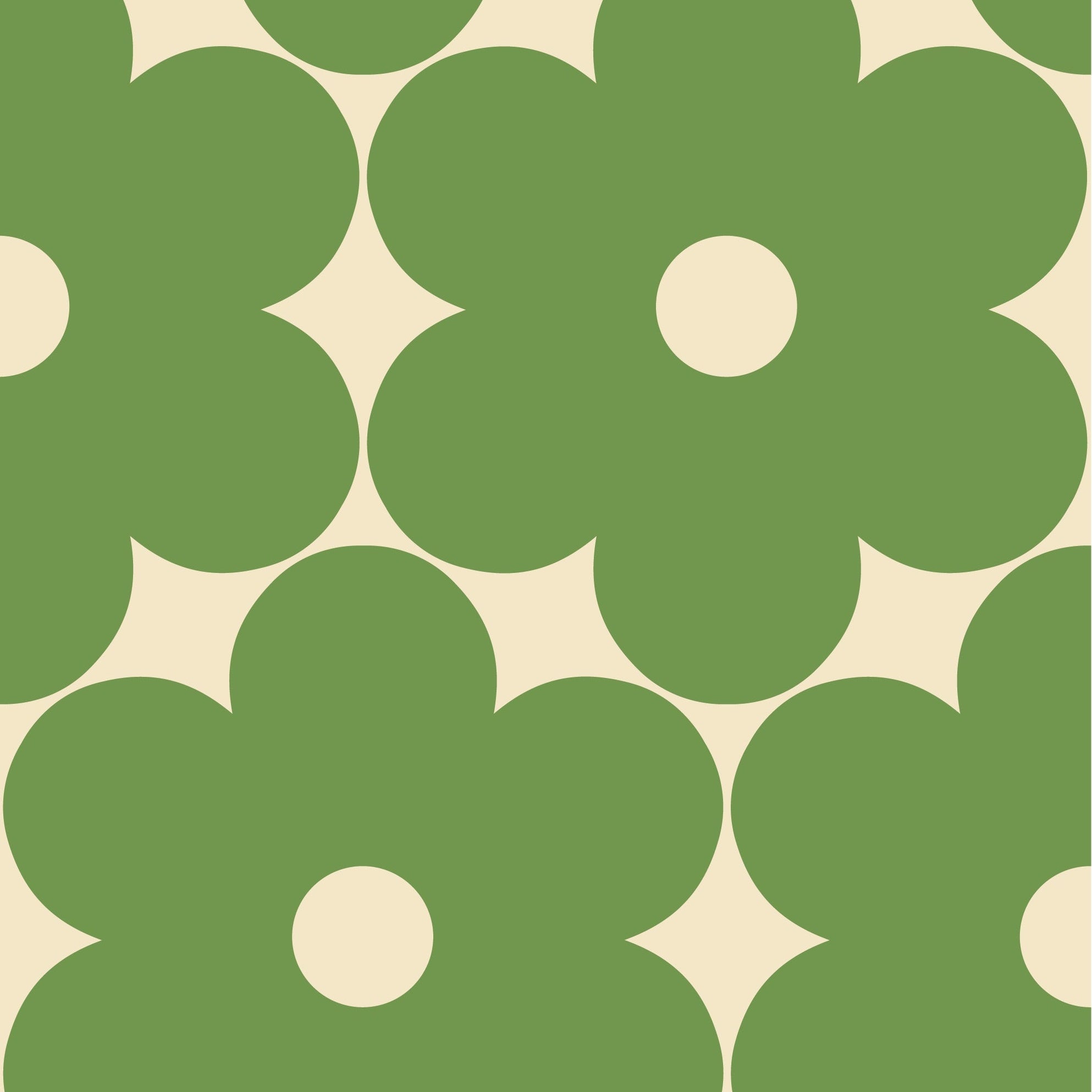 Flower Power Dill Wallpaper Sample