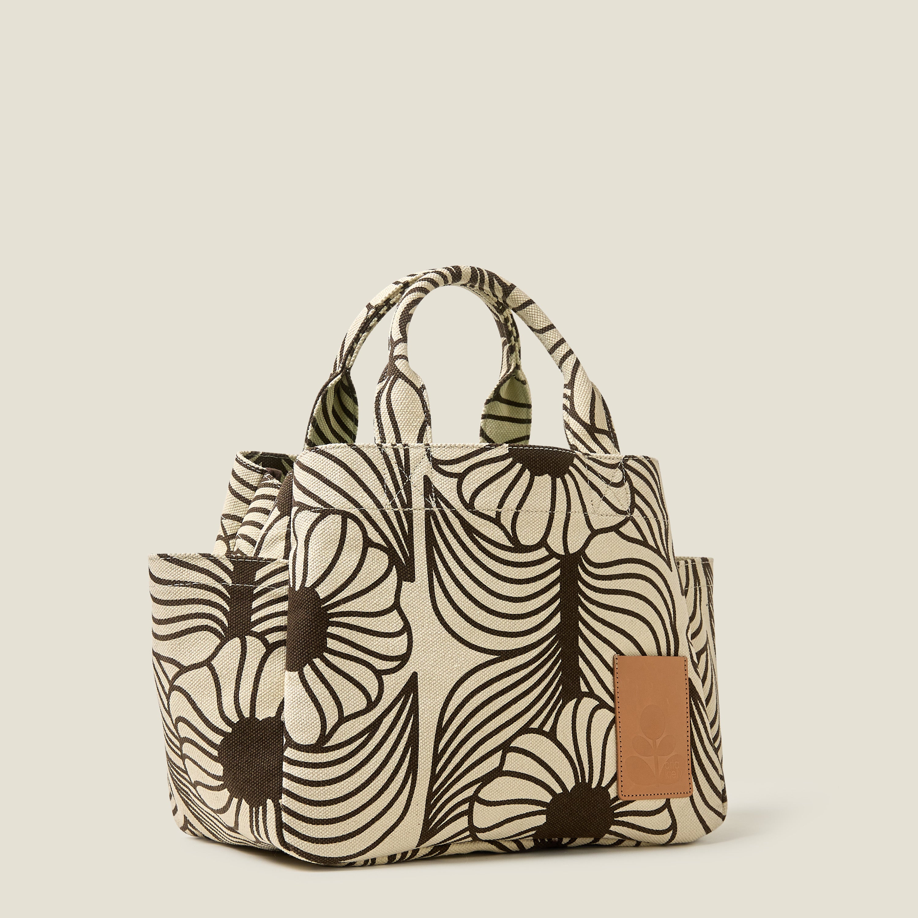 Gable Cotton Canvas Tote - Moonflower Desert