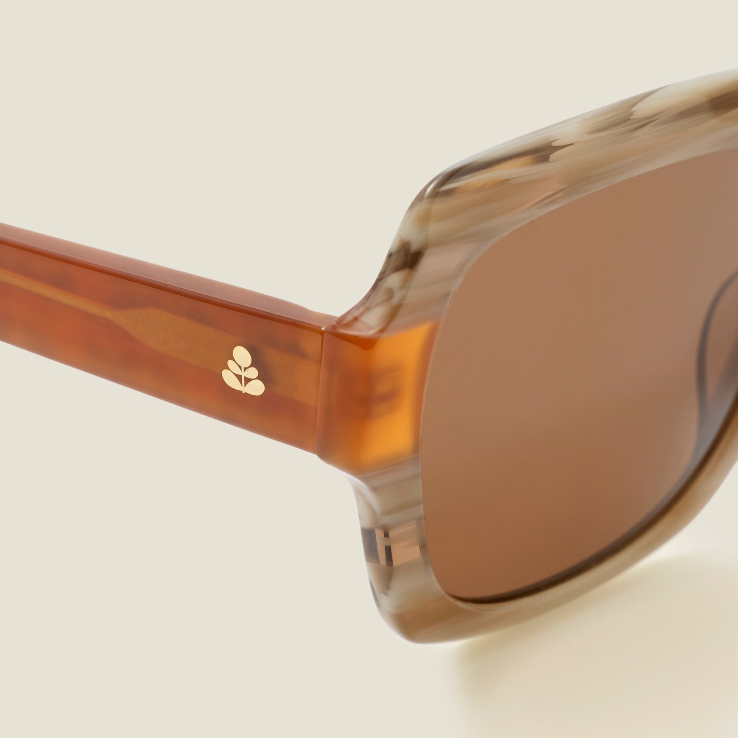 Geranium Sunglasses - Taupe Marble