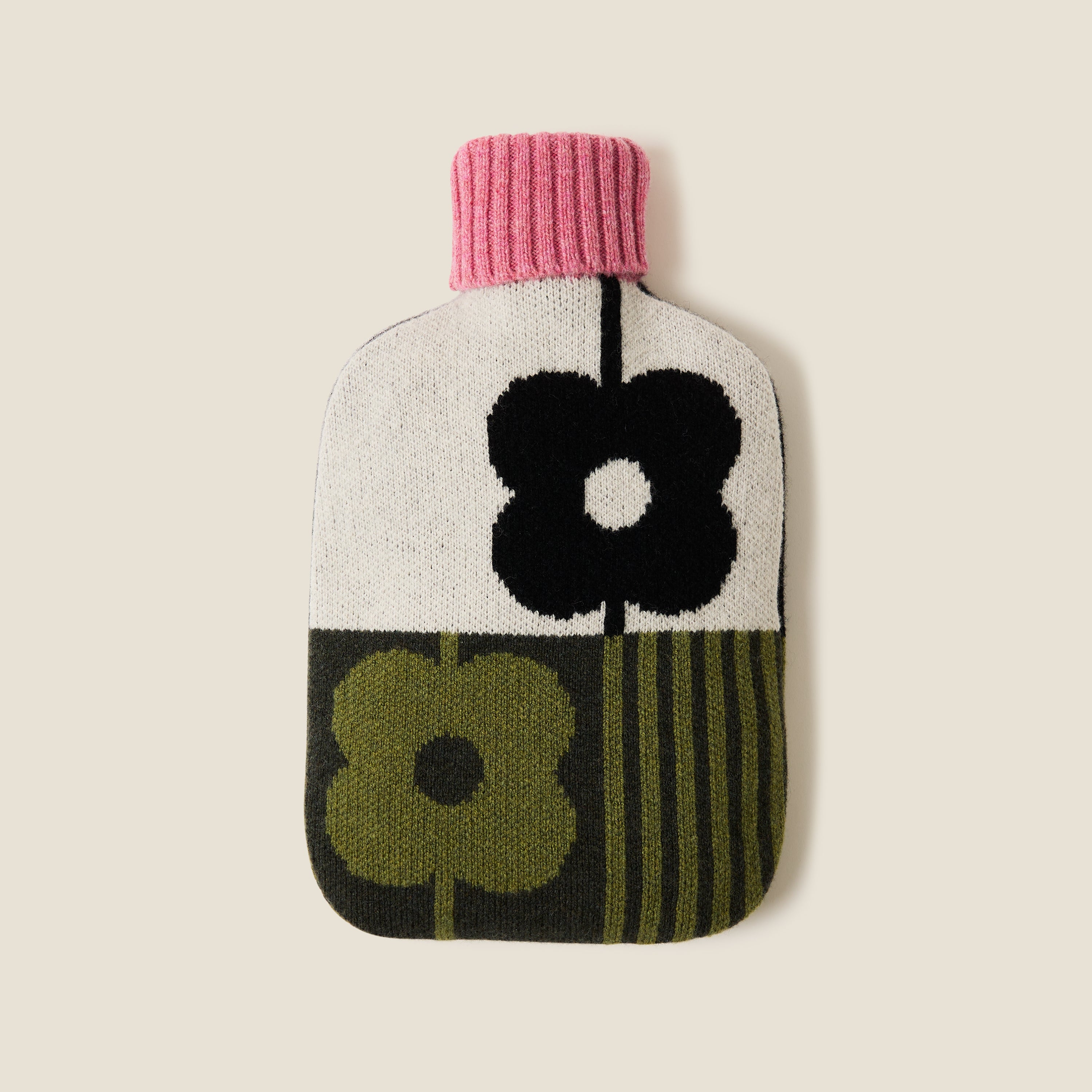 Hot Water Bottle Cover - Abacus Midnight Moss