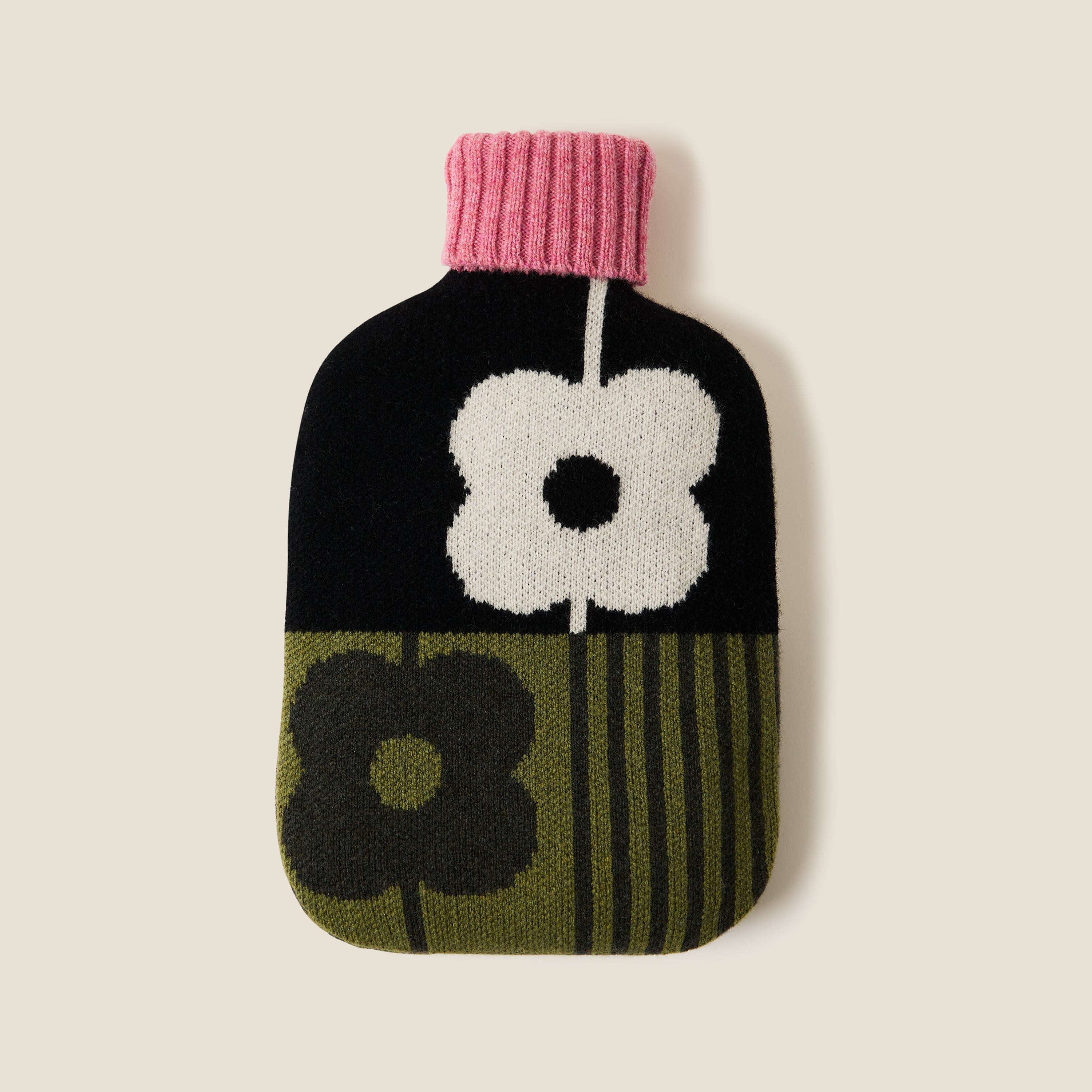 Hot Water Bottle Cover - Abacus Midnight Moss