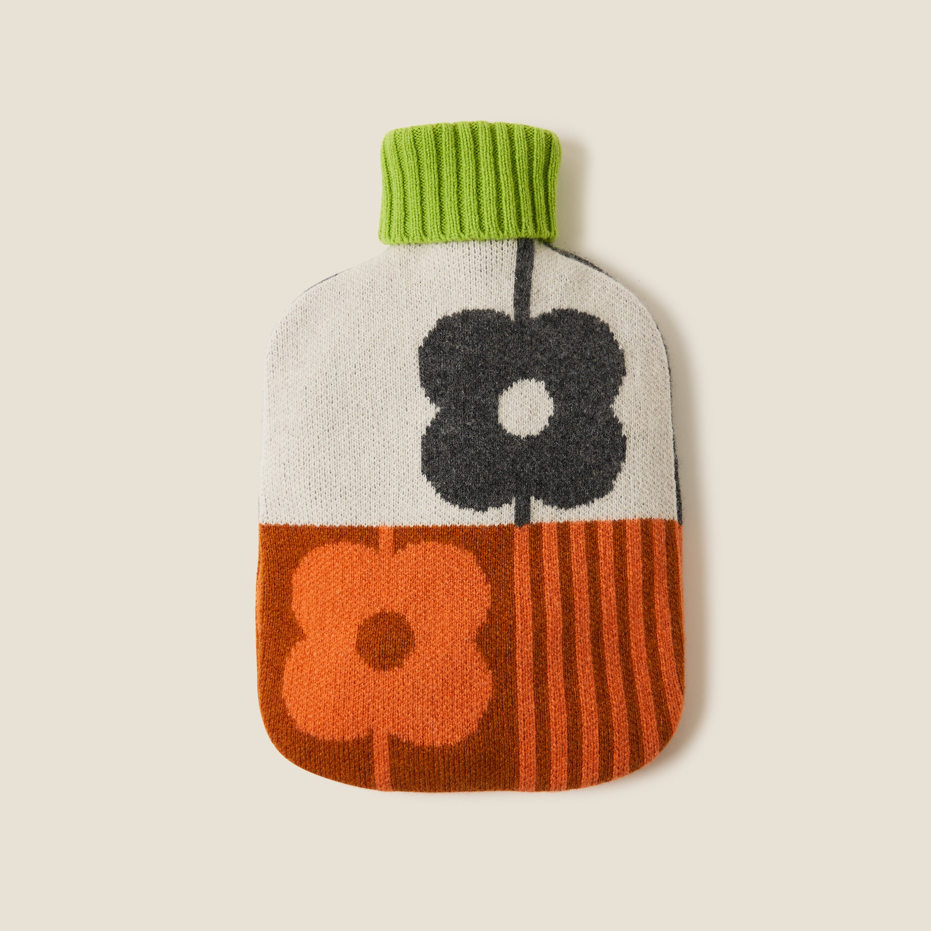 Hot Water Bottle Cover - Abacus Storm Paprika