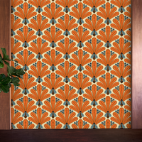 Honey-Bee Terracotta Wallpaper