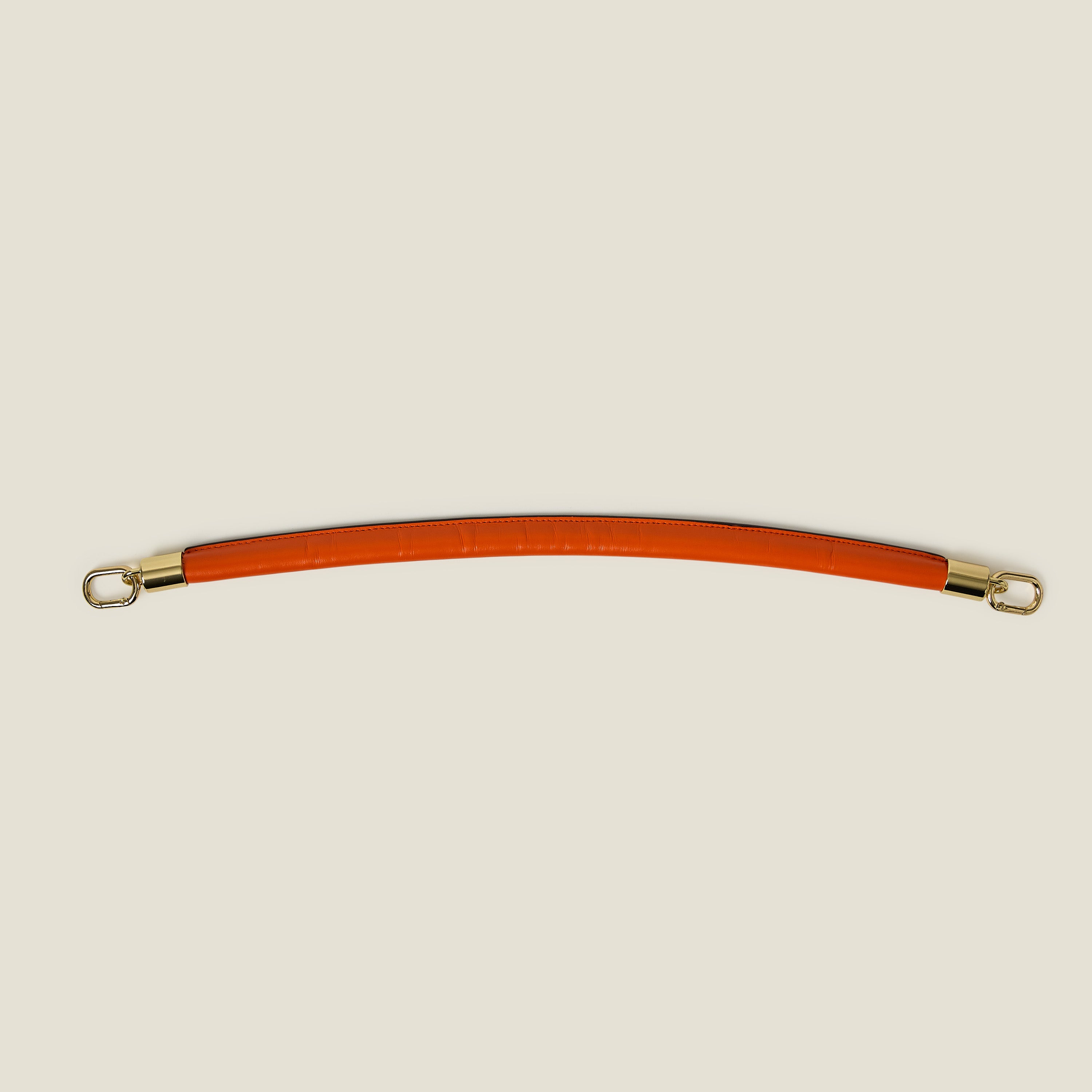 Leather Shoulder Strap - Orange