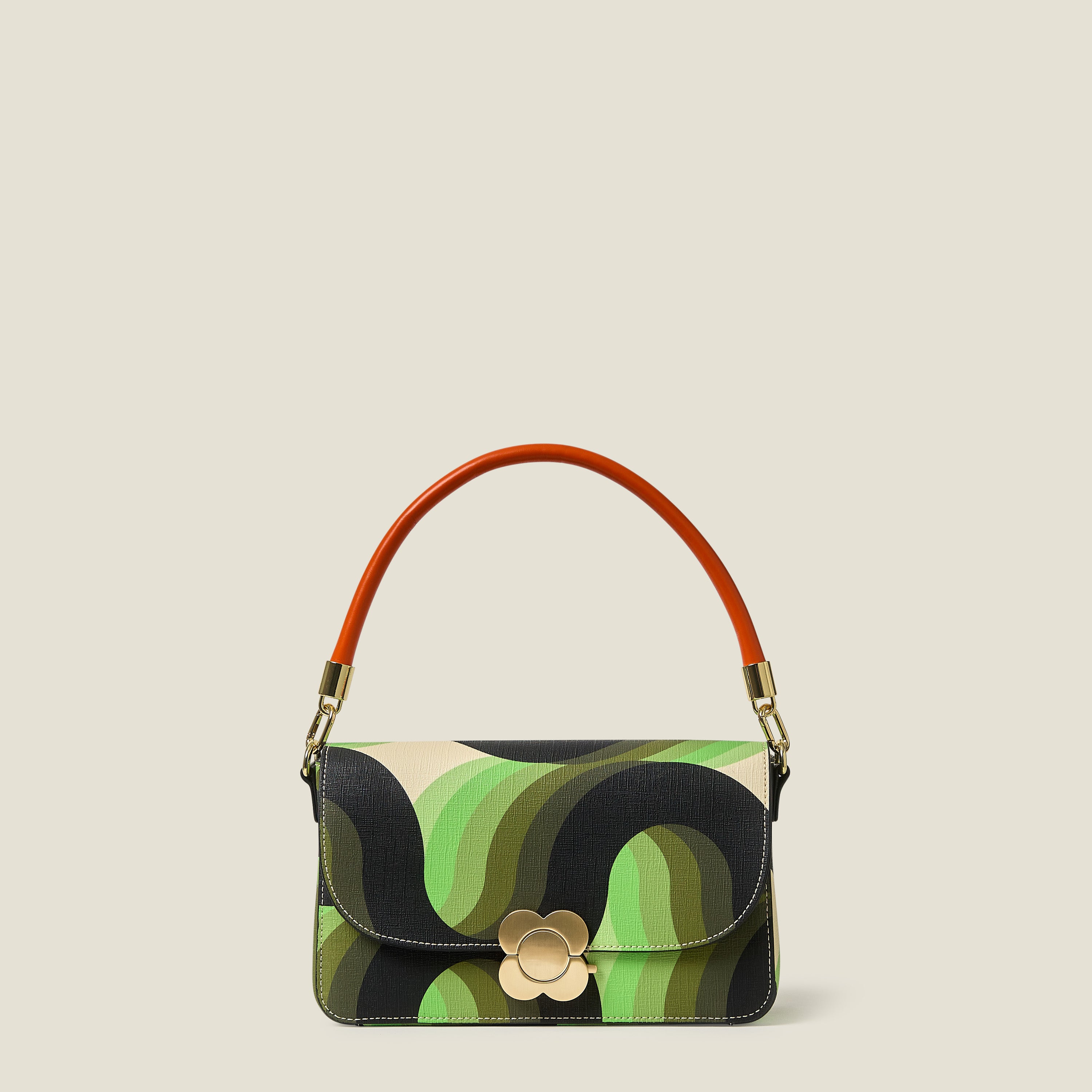 Leather Shoulder Strap - Orange