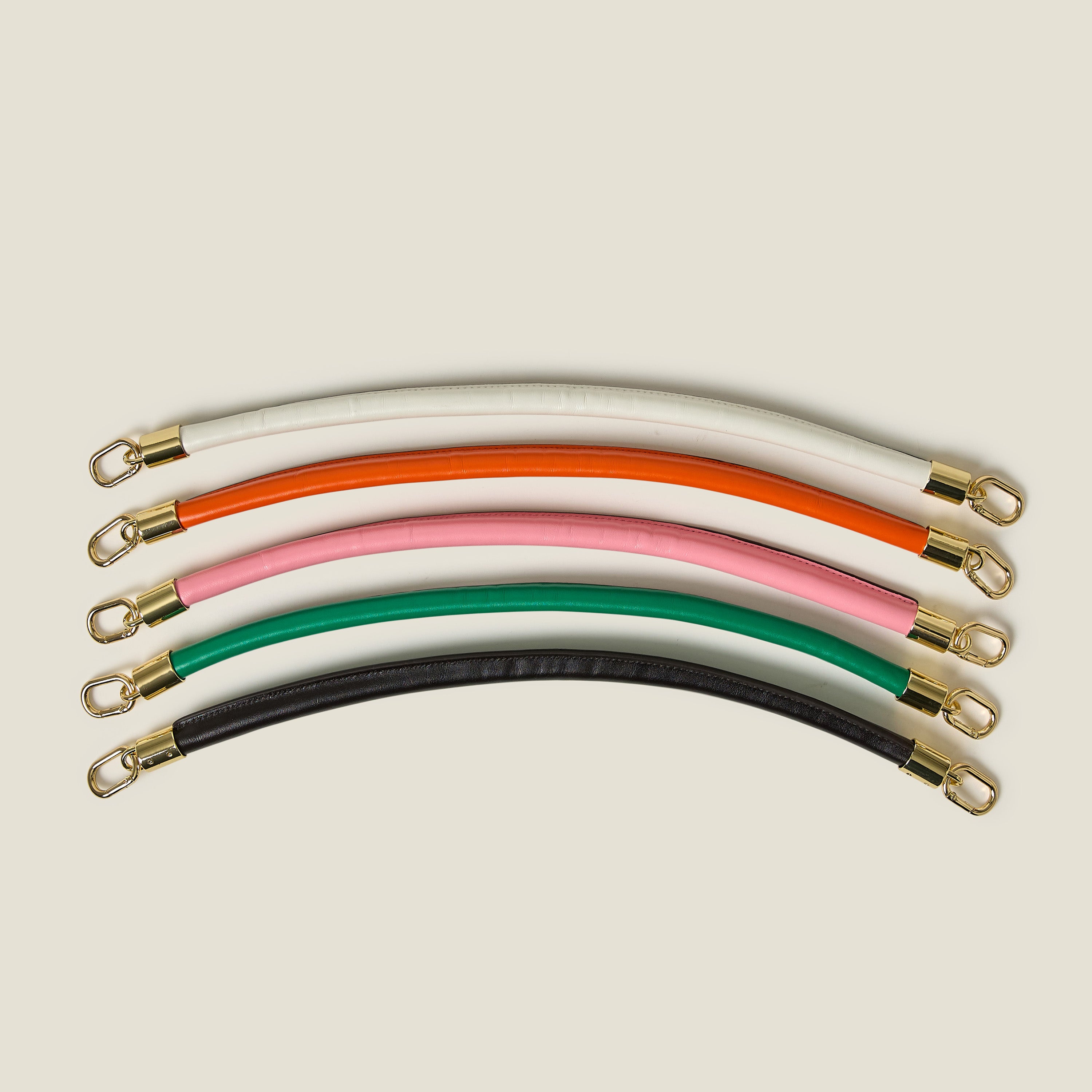 Leather Shoulder Strap - Fresh Cream