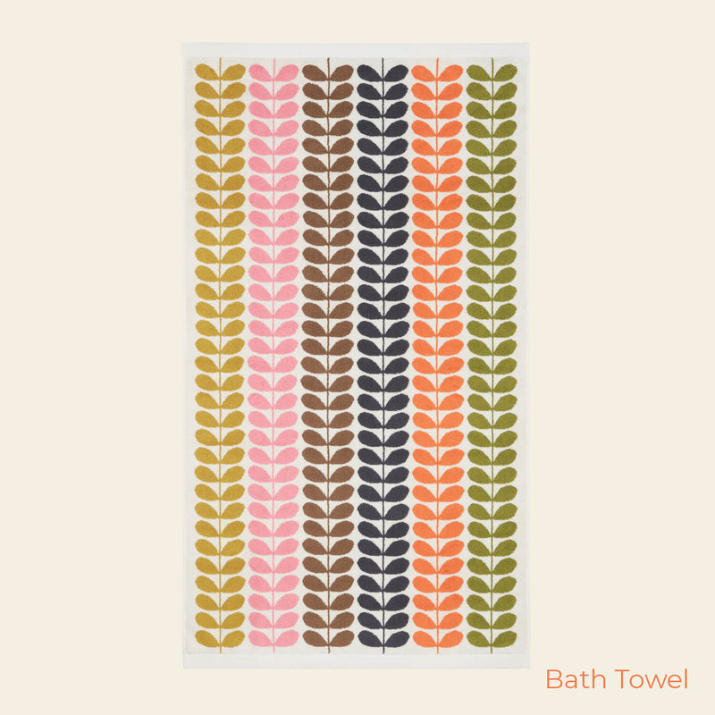Multi Stem Bath Towel in Auburn by Orla Kiely
