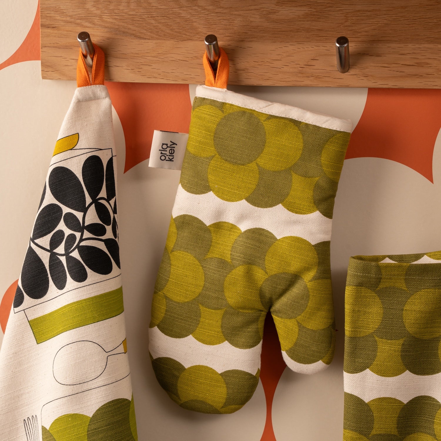 Retro Stripe Oven Mitt