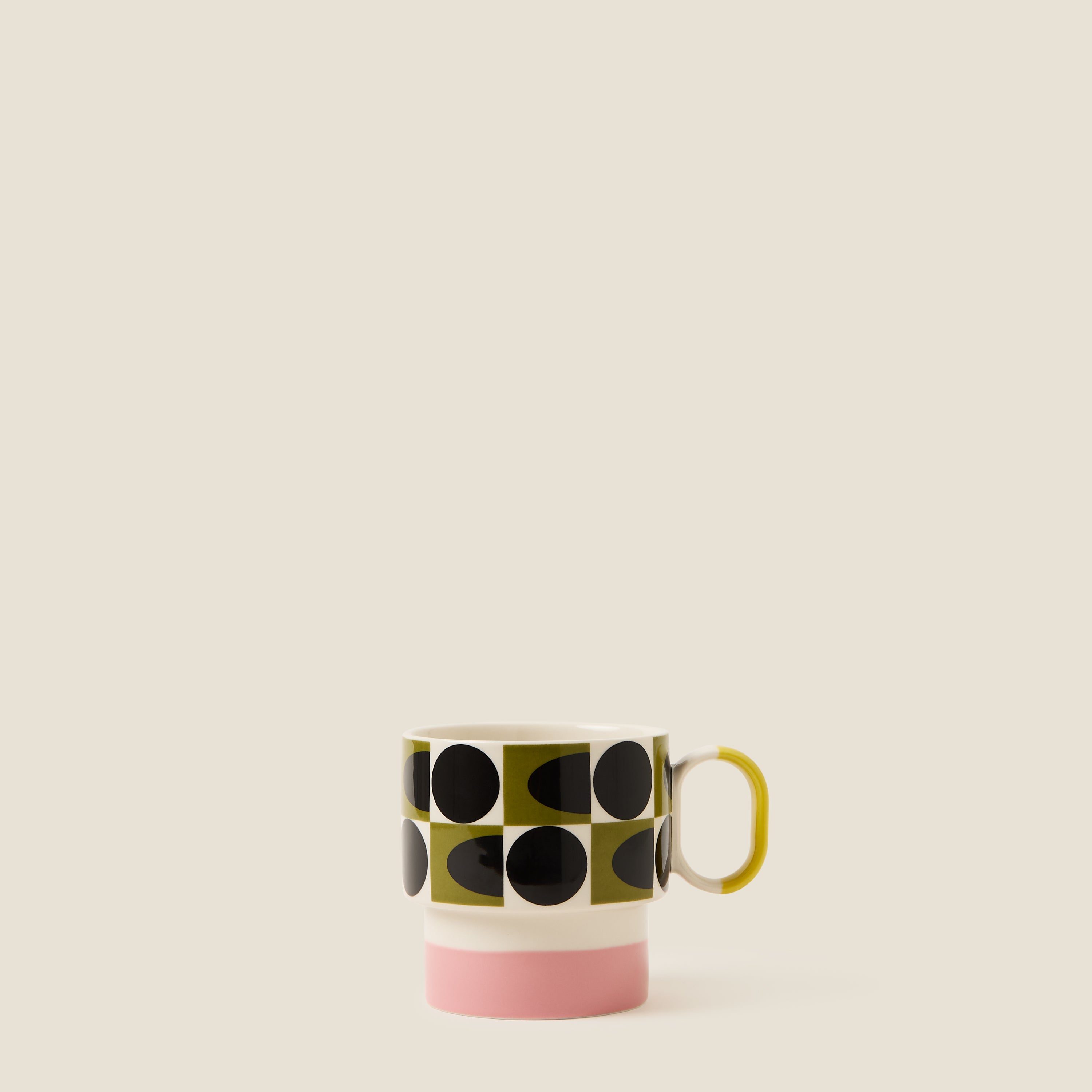 Stacking Mug - Spot Square Oval