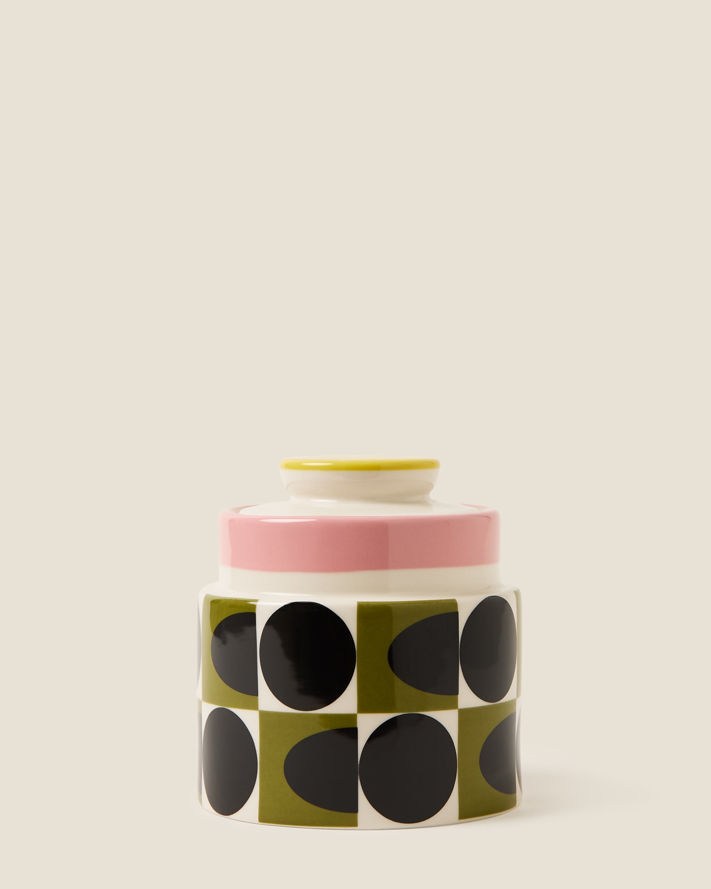 Storage Jar - Spot Square Oval