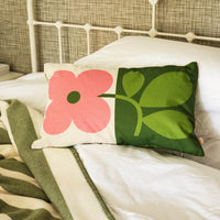 Floret Cushion - Bubblegum Basil