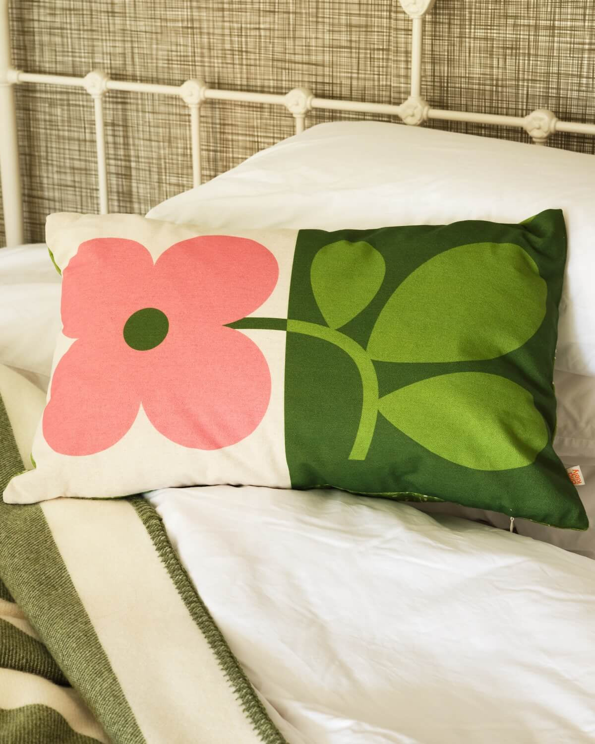 Floret Cushion - Bubblegum Basil