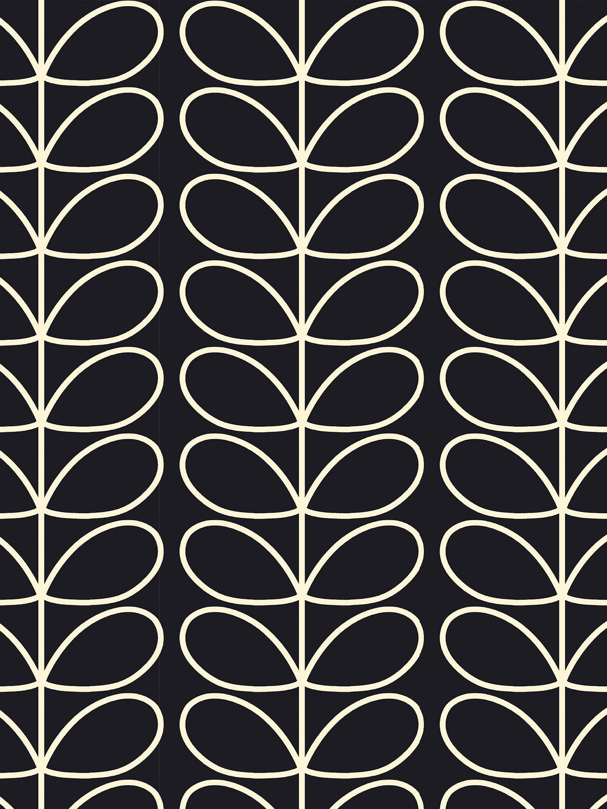 Liquorice Jumbo Linear Stem Made to Measure Roman Blind