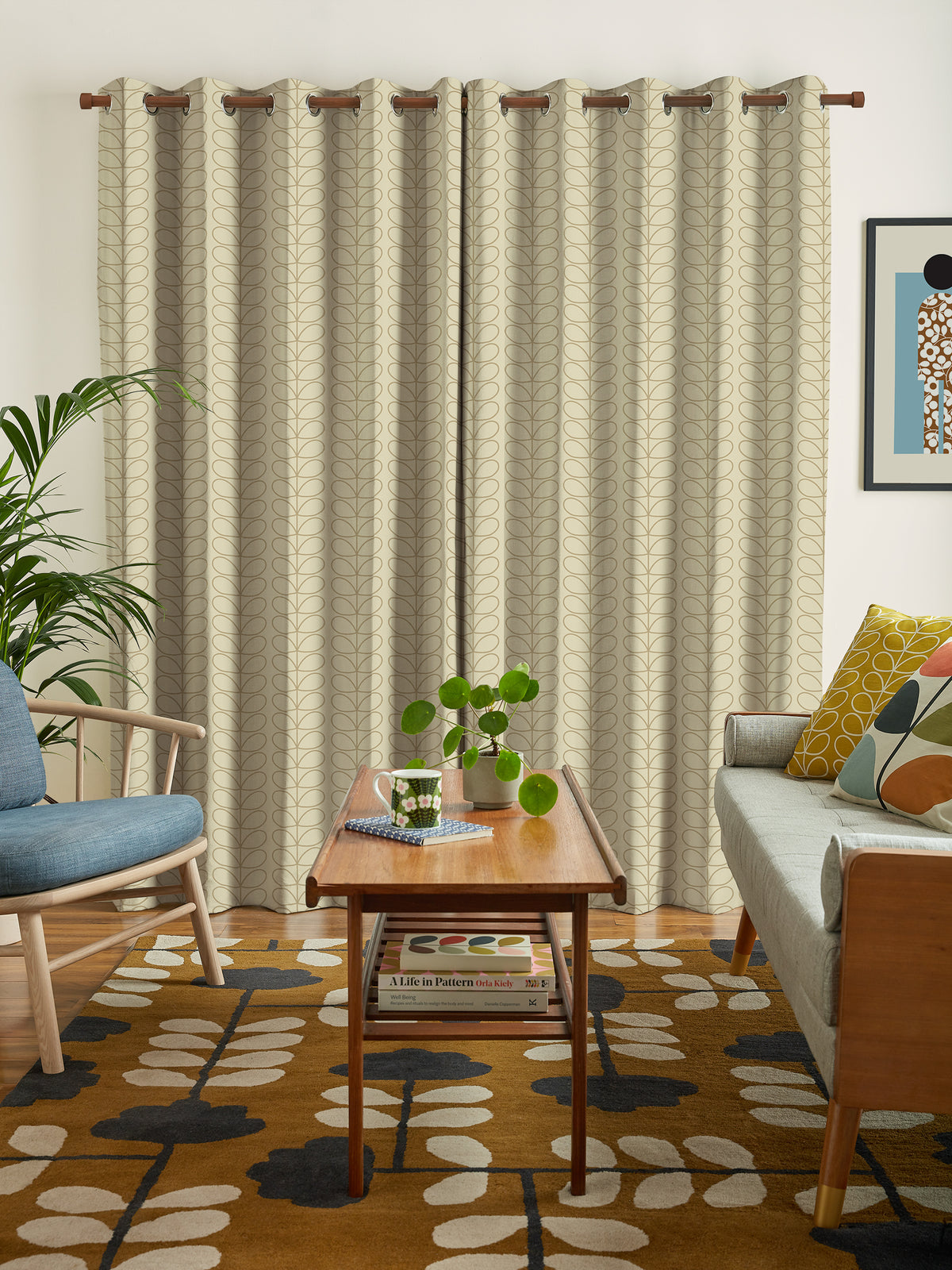 Linear Stem Natural Made to Measure Curtain