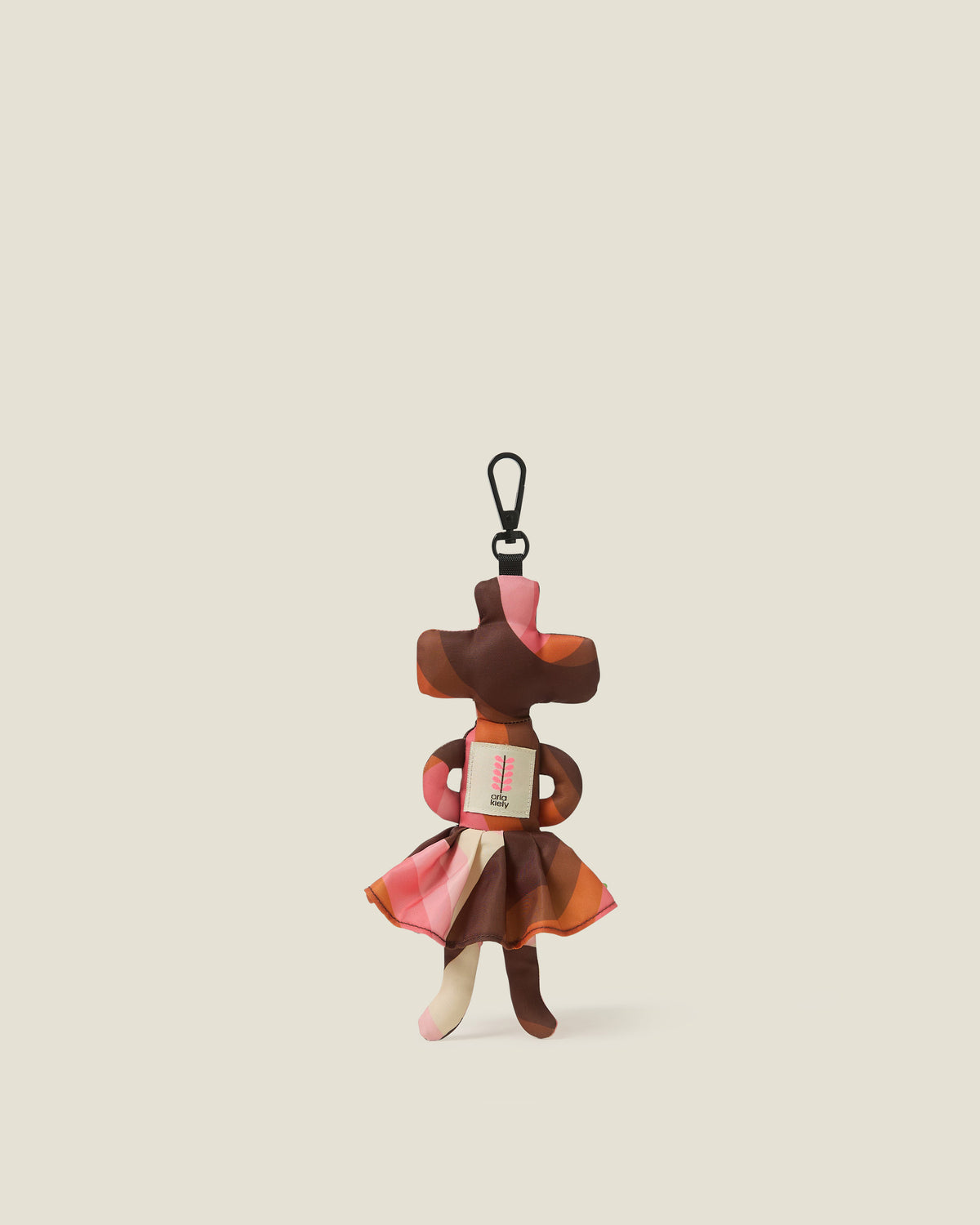 Martian With Skirt Bag Charm - Rolling Waves Rose
