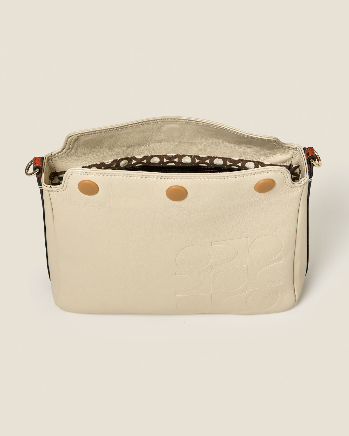 Small Softie Leather Shoulder Bag - White Creme