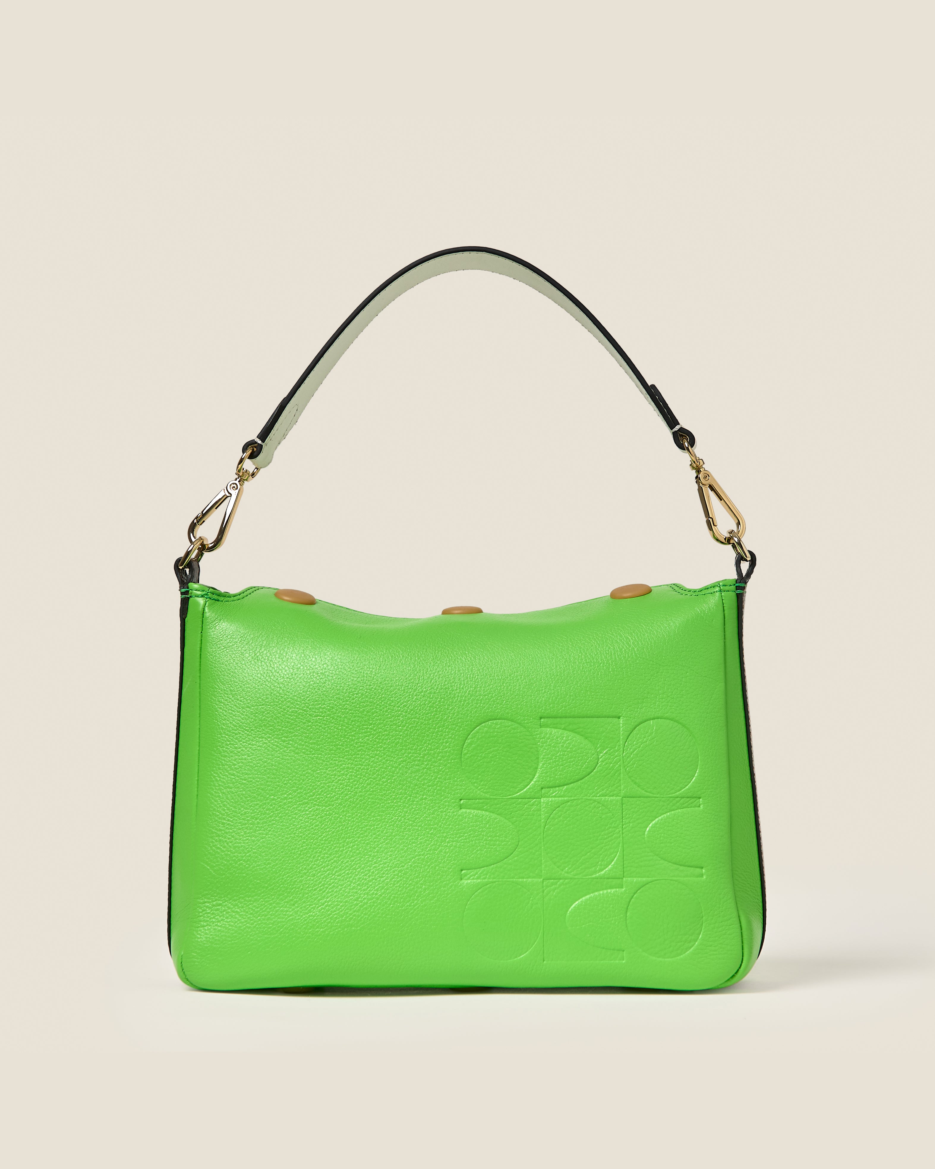 Small Softie Leather Shoulder Bag - Lawn Green