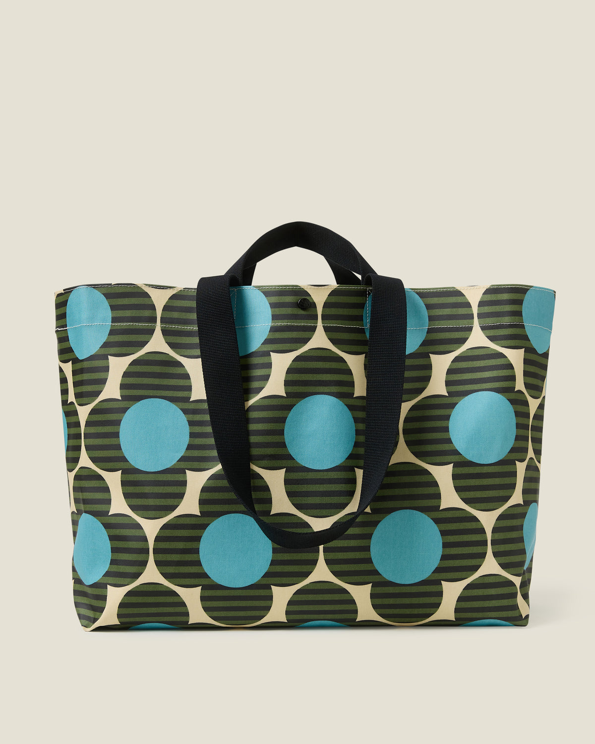 Roll Out Large Tote - Stripe Flower Spot Calypso