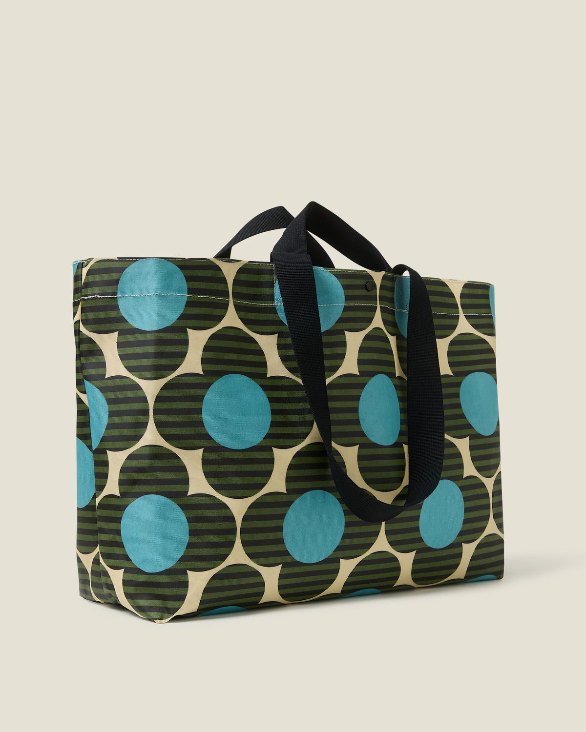 Roll Out Large Tote - Stripe Flower Spot Calypso