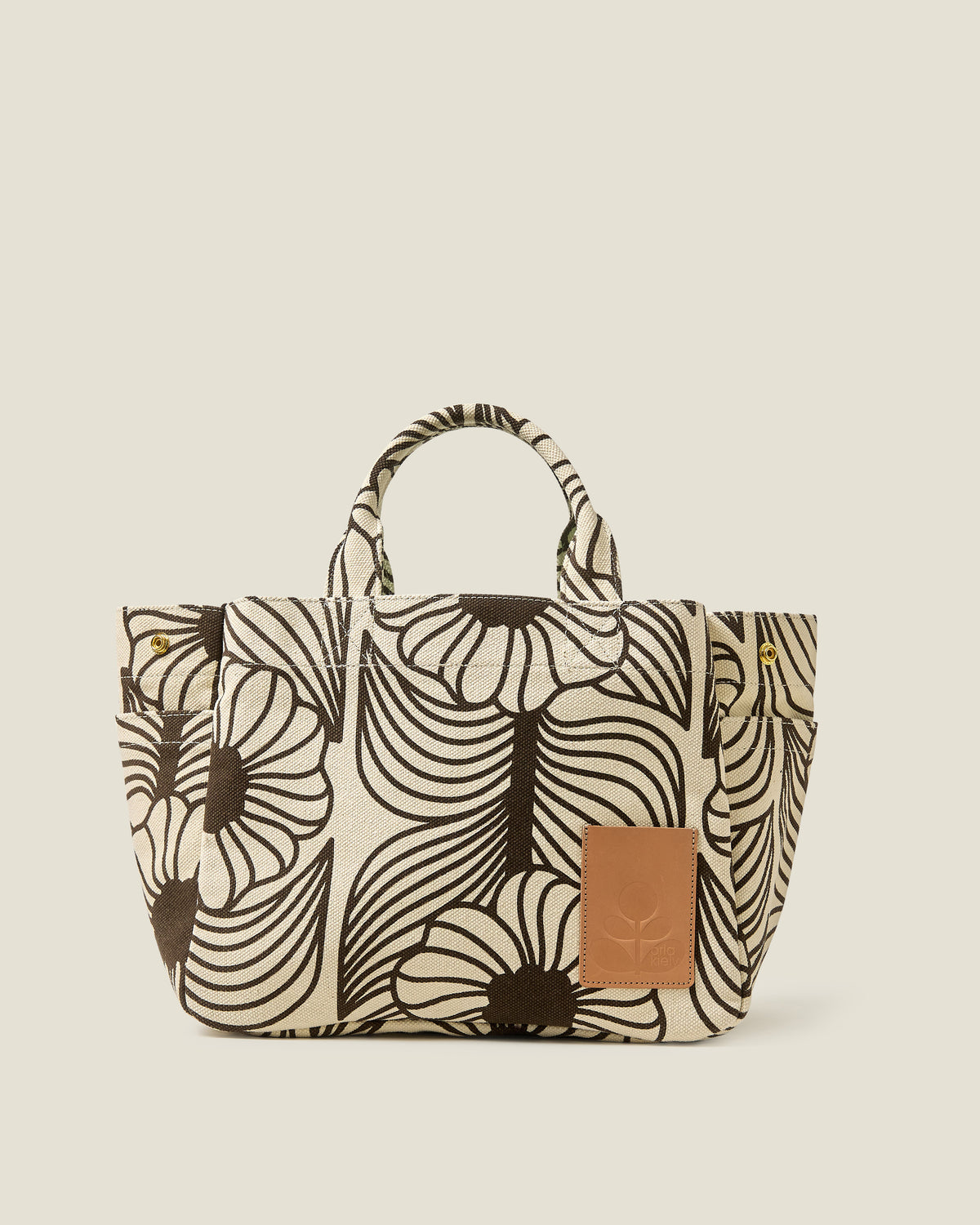 Gable Cotton Canvas Tote - Moonflower Desert