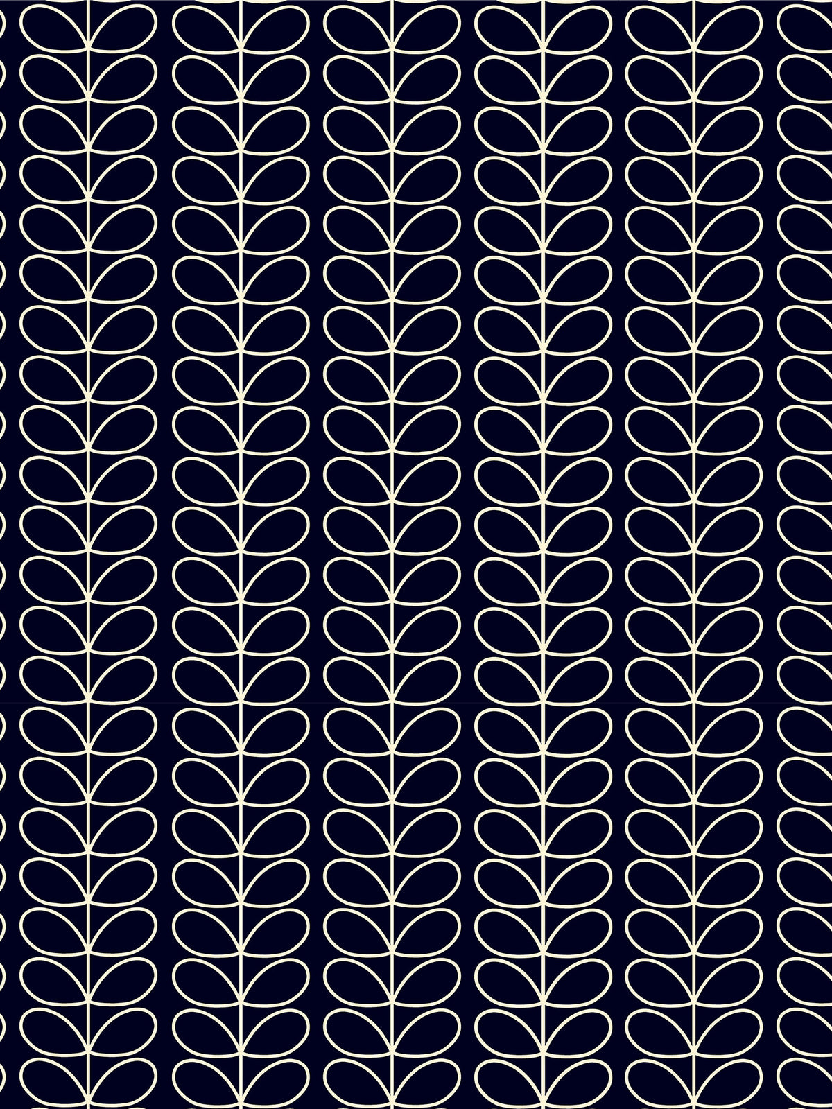 Linear Stem Navy Whale Made to Measure Roller Blind