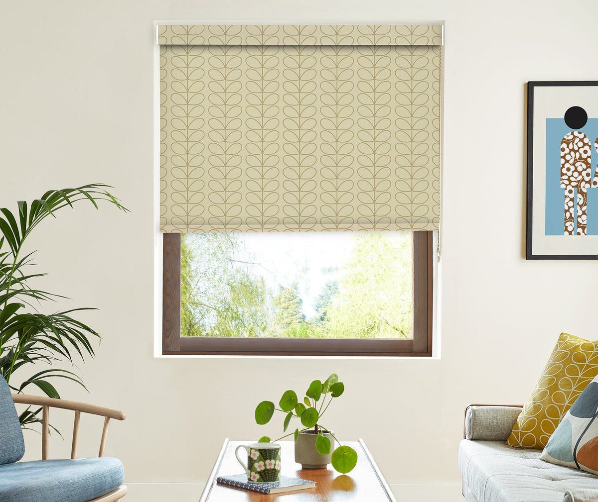 Linear Stem Natural Made to Measure Roller Blind