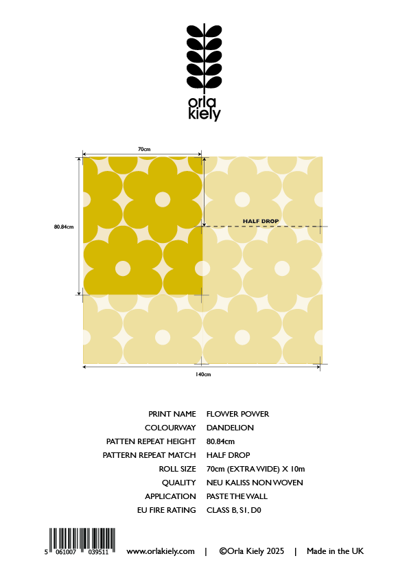 Flower Power Dandelion Wallpaper Sample