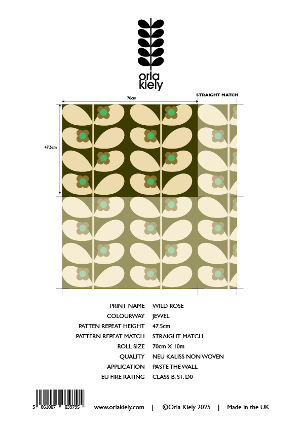 Wild Rose Jewel Wallpaper Sample