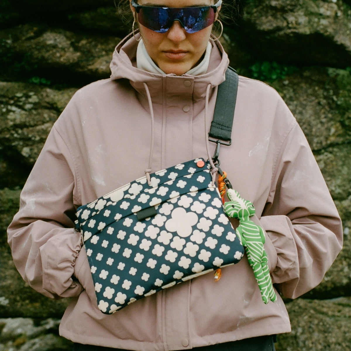 Quadrant Crossbody - Flower Galaxy Midnight