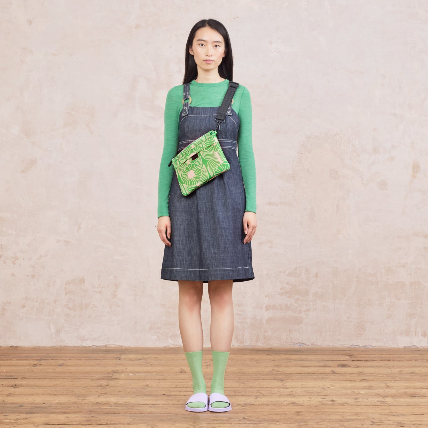 Quadrant Crossbody - Moonflower Spring Green