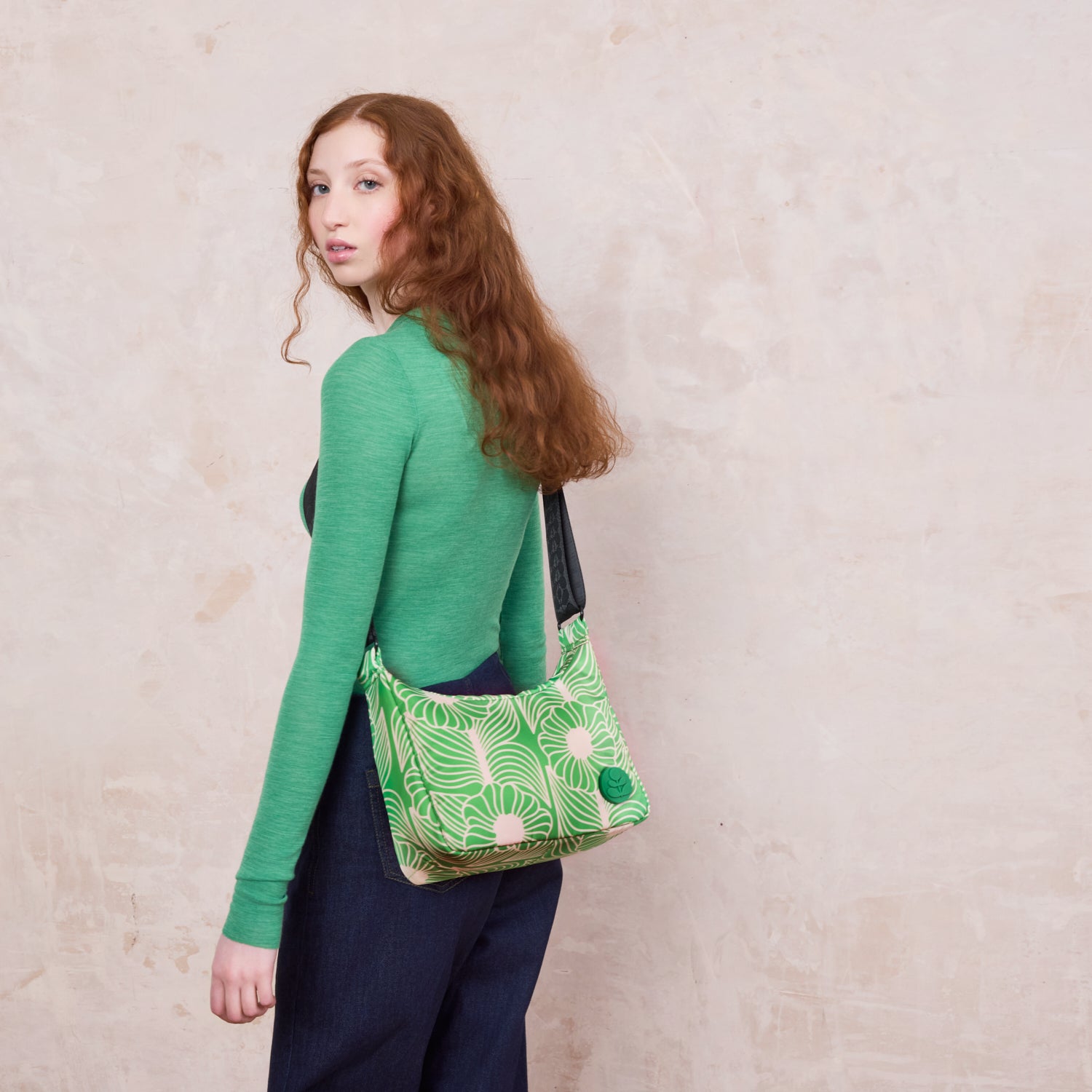 Ratio Small Hobo Bag - Moonflower Spring Green